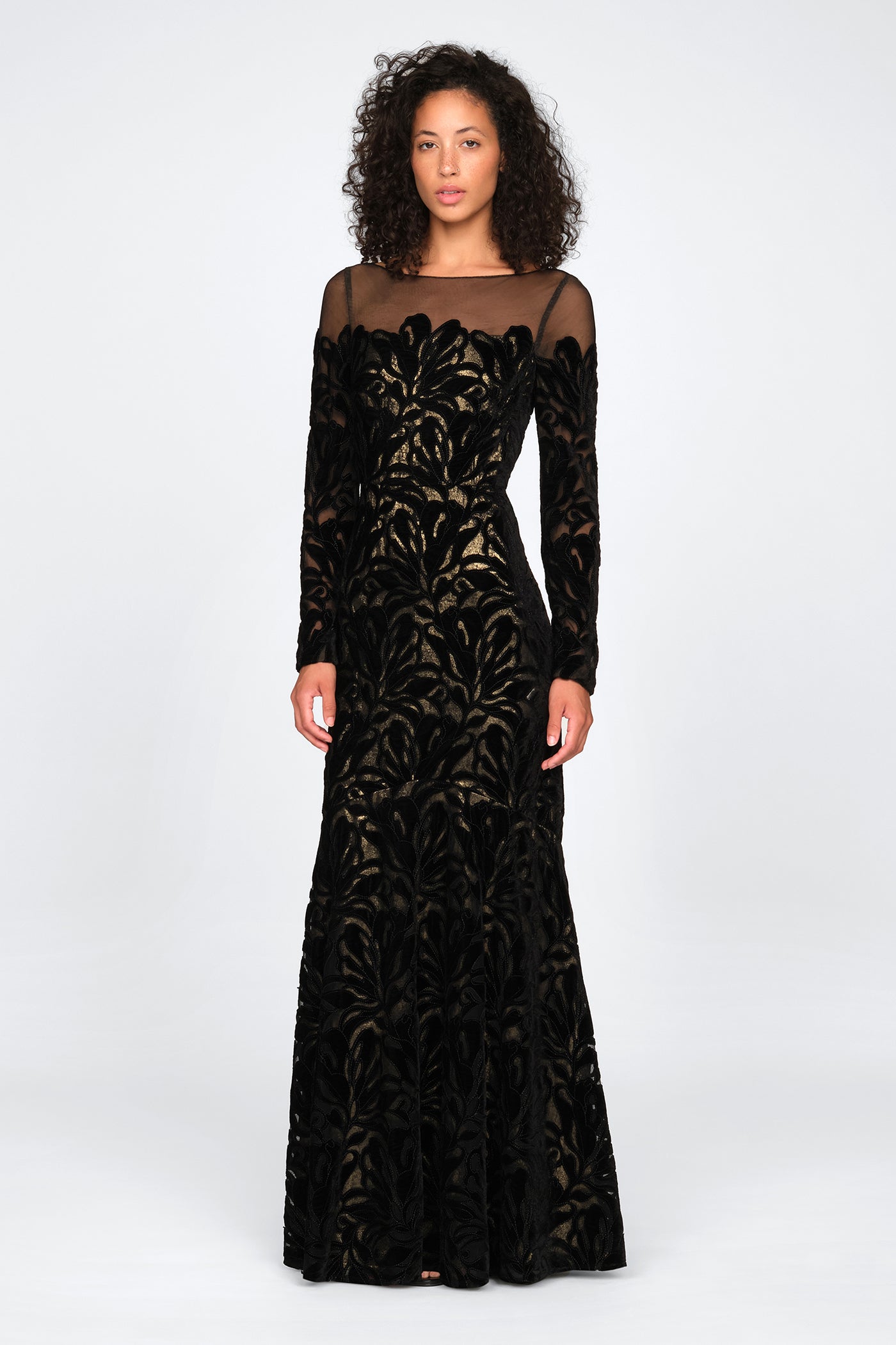 Gigi Velvet Lace Gown THEIA Gigi Velvet Lace Gown THEIA