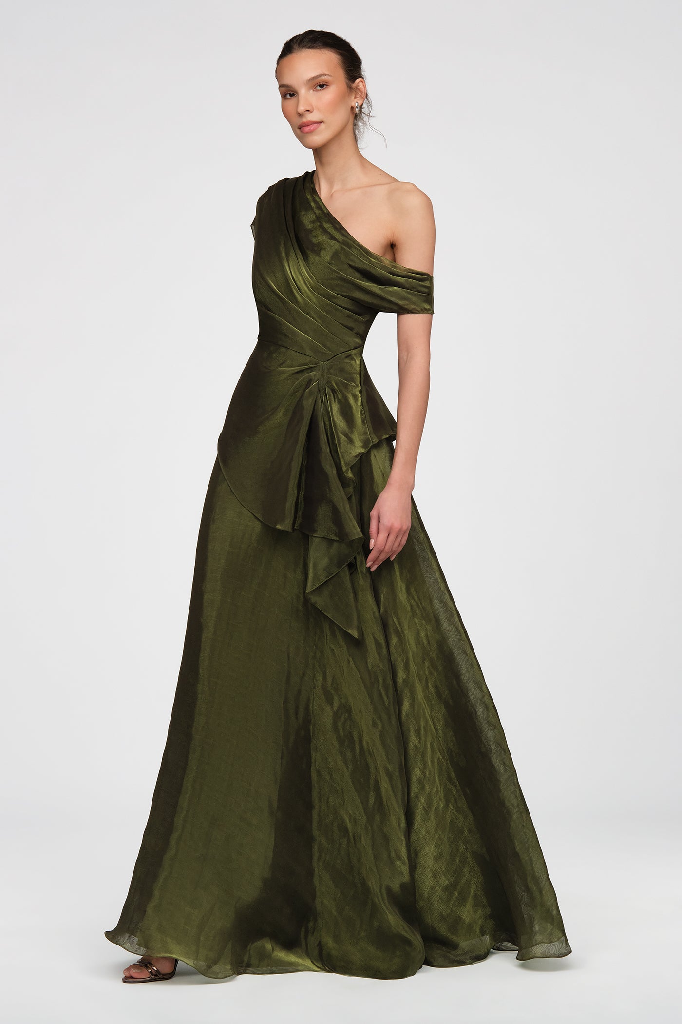 Avalina Organza Lame Gown