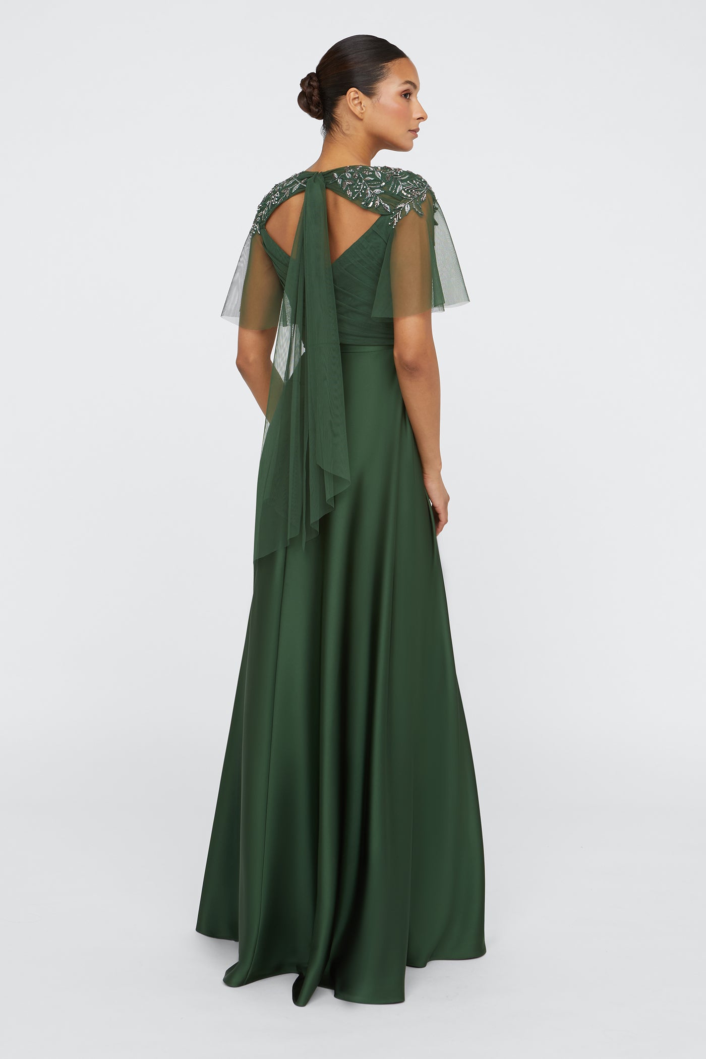 Nerissa Beaded Gown 16 / Moss Green Nerissa Beaded Gown 16 / Moss Green
