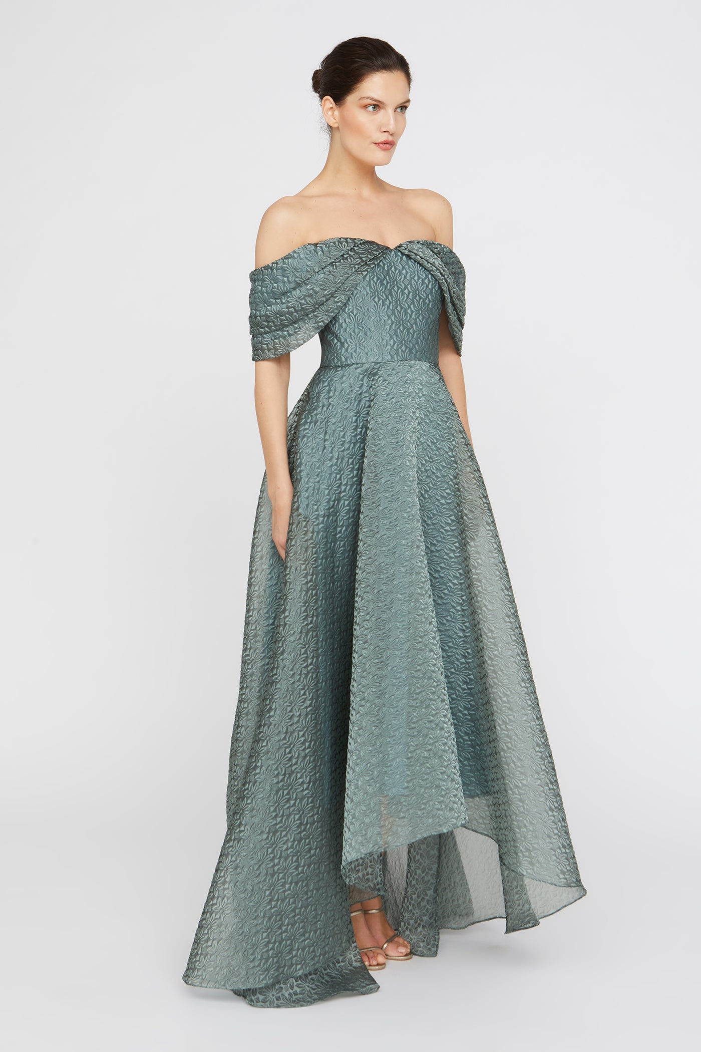 high low grey dress Ever-Pretty Short Sleeves Sequin High Low Formal Evening Dress