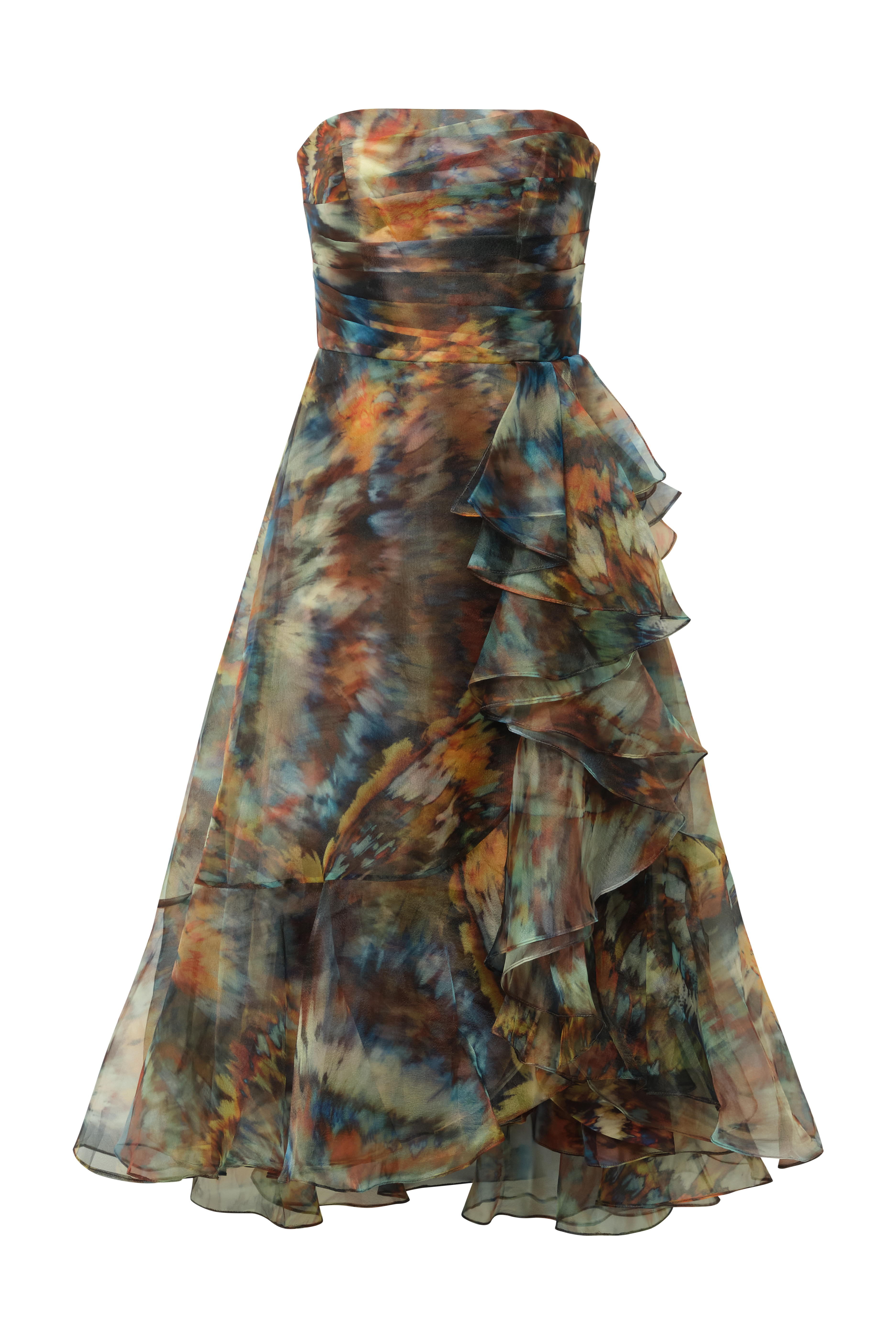 Evanthe Strapless Draped Dress