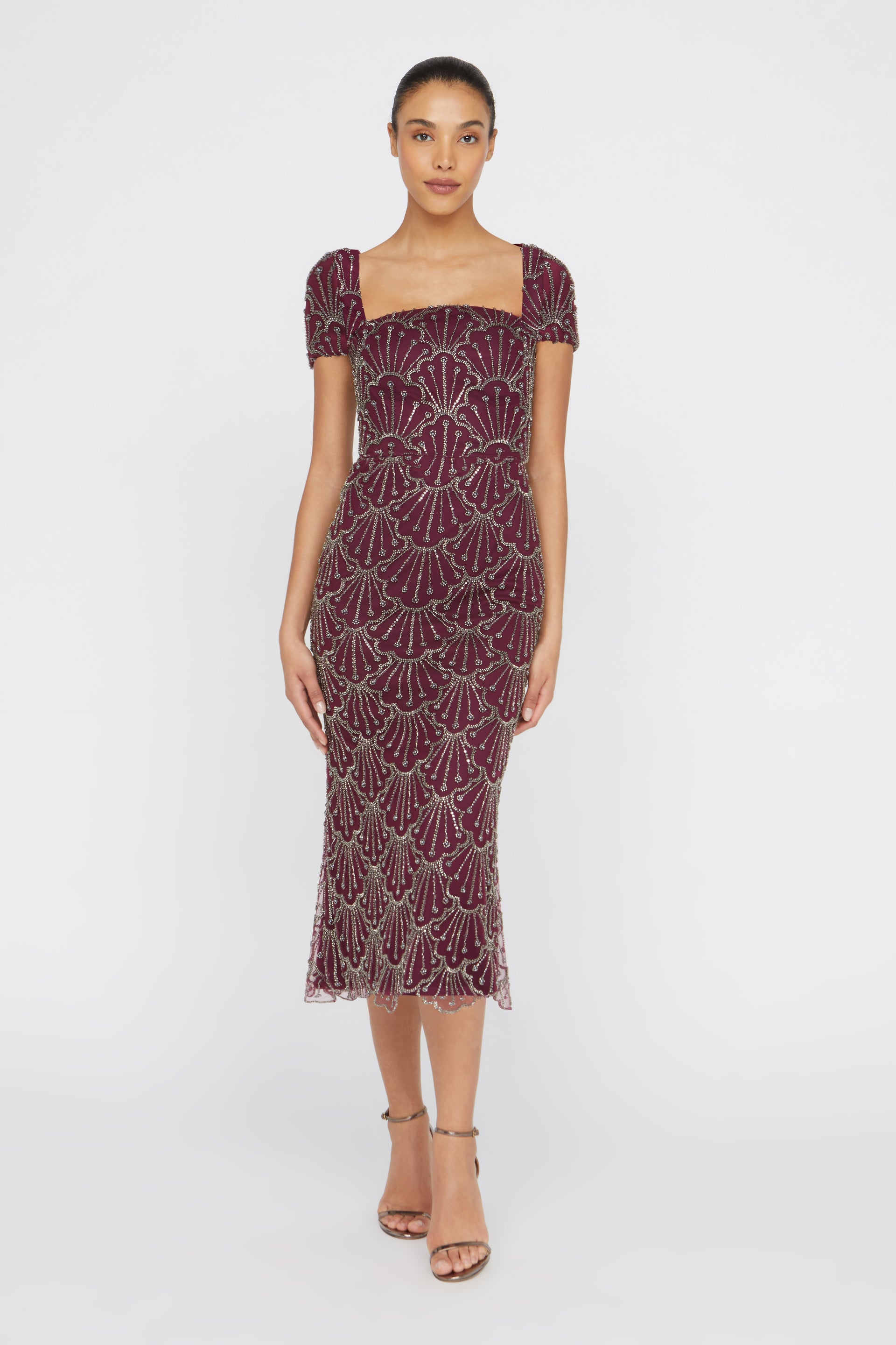 Serena Beaded Cocktail Dress