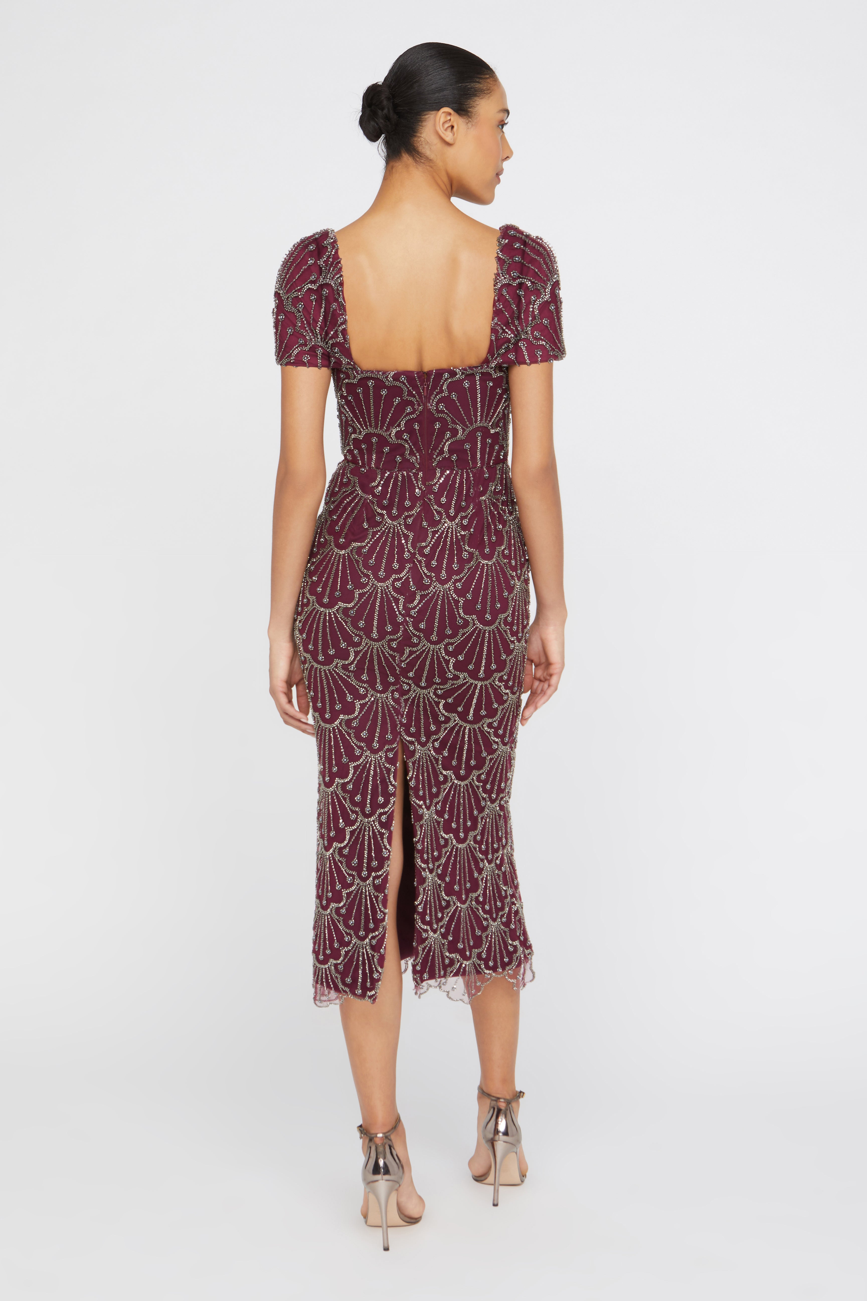 Serena Beaded Cocktail Dress