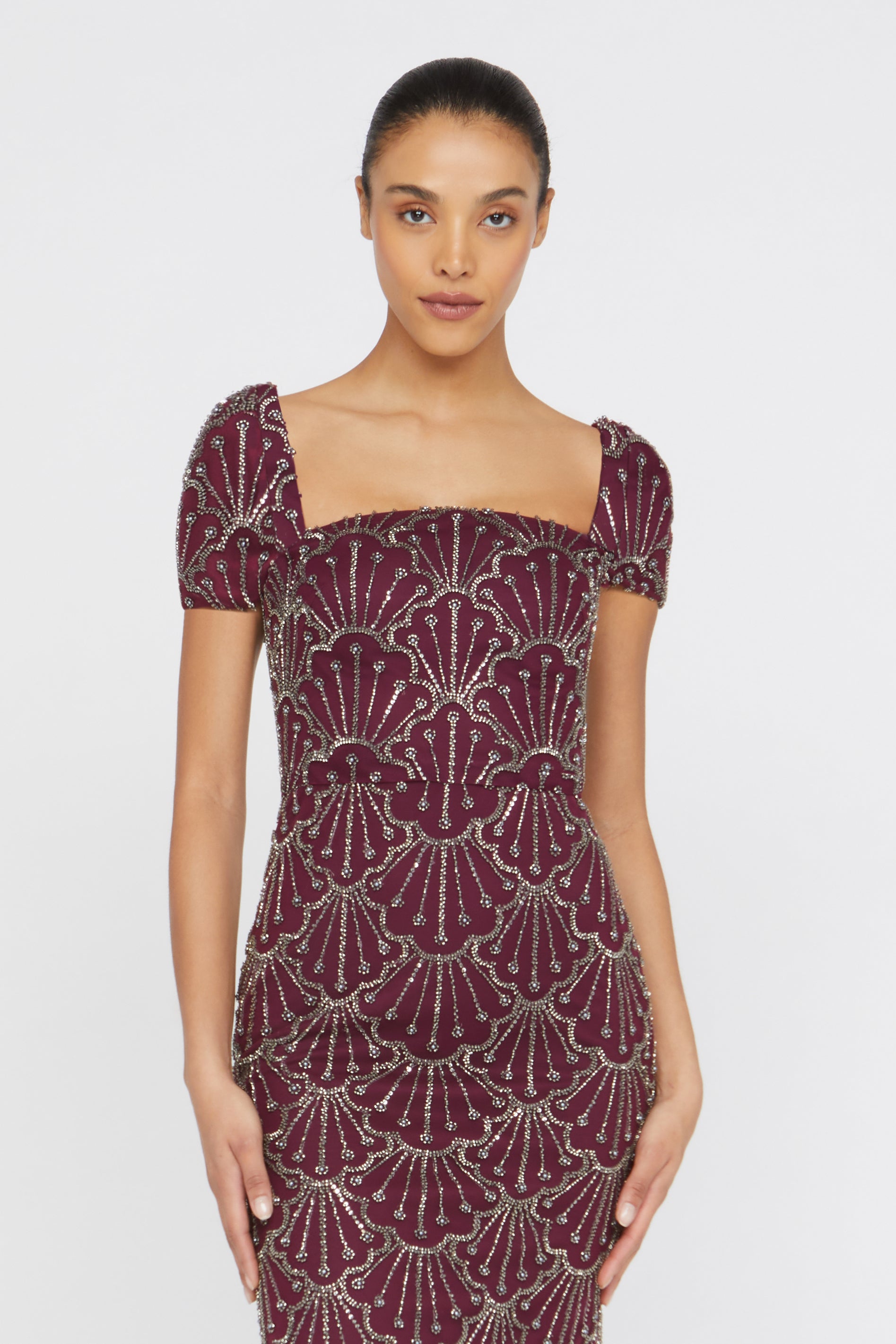 theia beaded cocktail dress Theia Women's Sloane Petal Tulle Cocktail Dress - Deep Sea