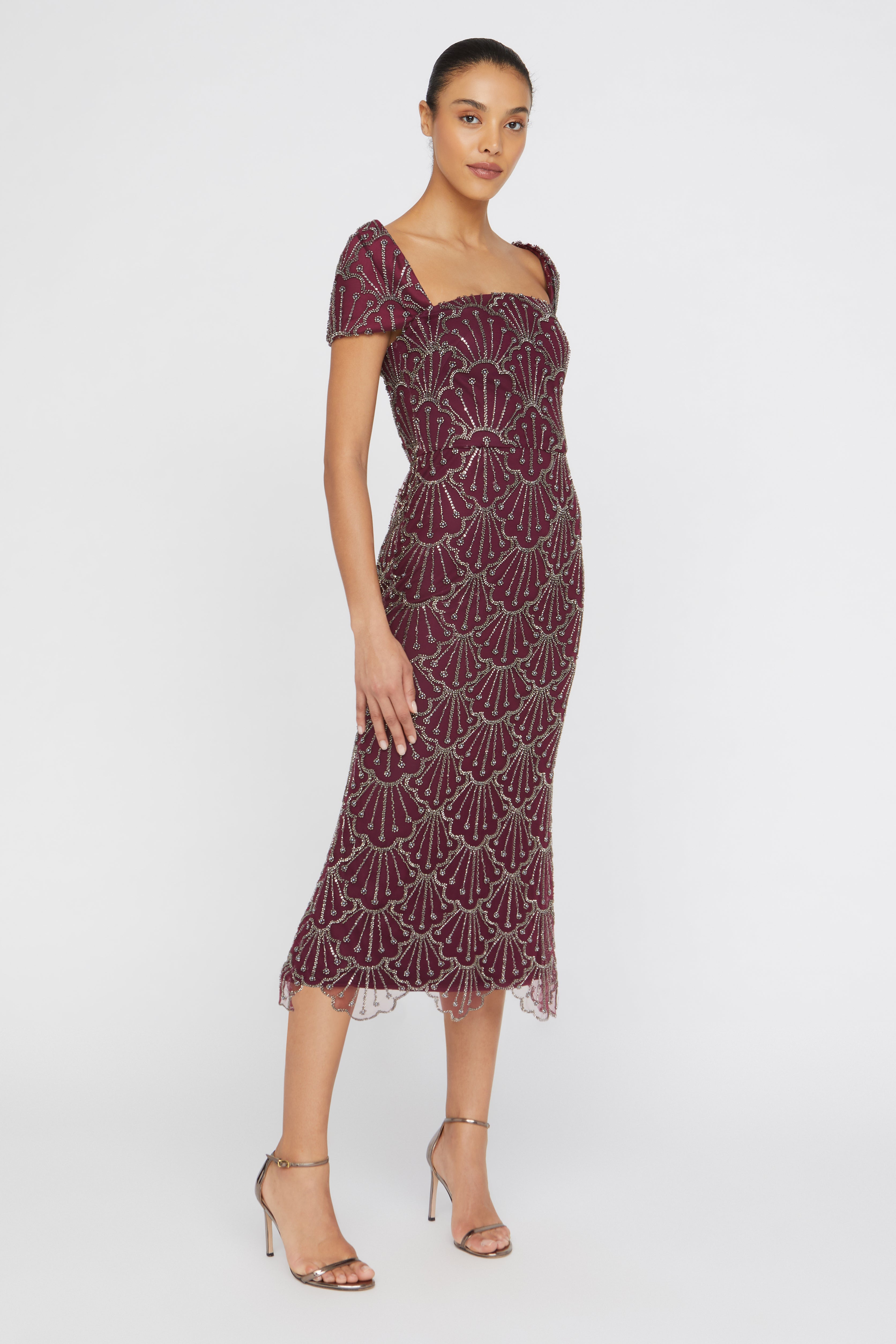 Serena Beaded Cocktail Dress