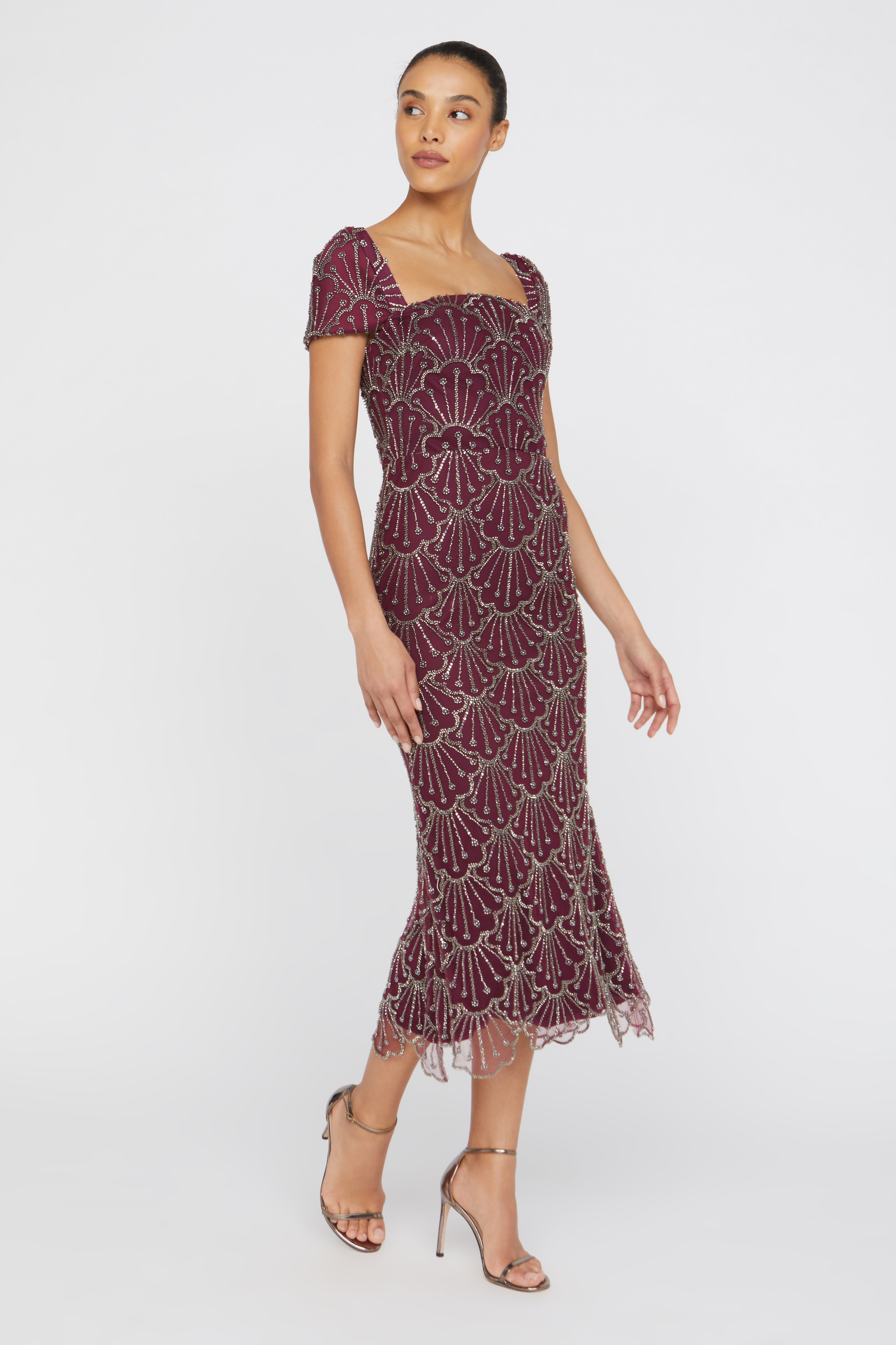 Serena Beaded Cocktail Dress