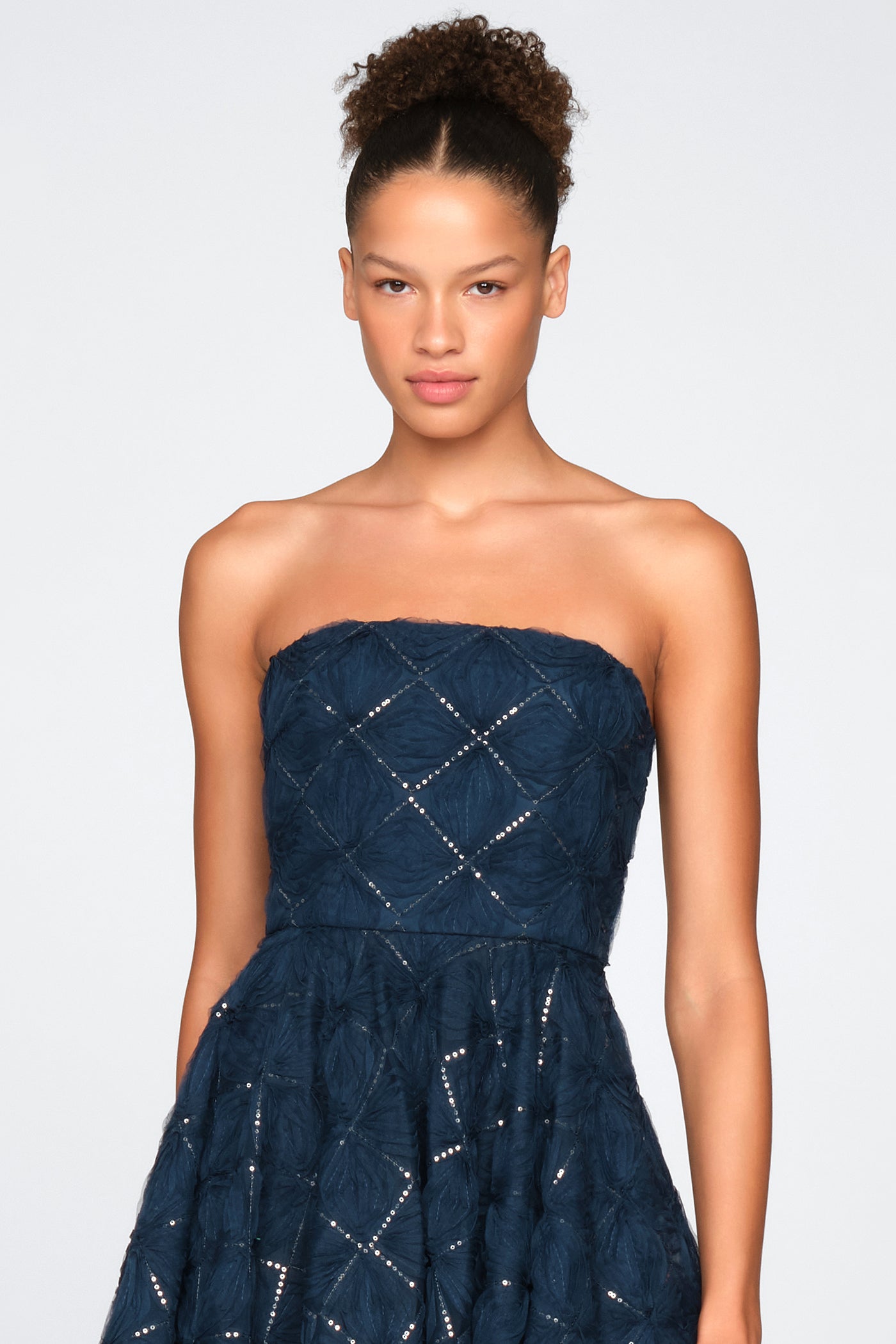 Anna Textured Tulle Cocktail 8 / Poseidon Anna Textured Tulle Cocktail 8 / Poseidon