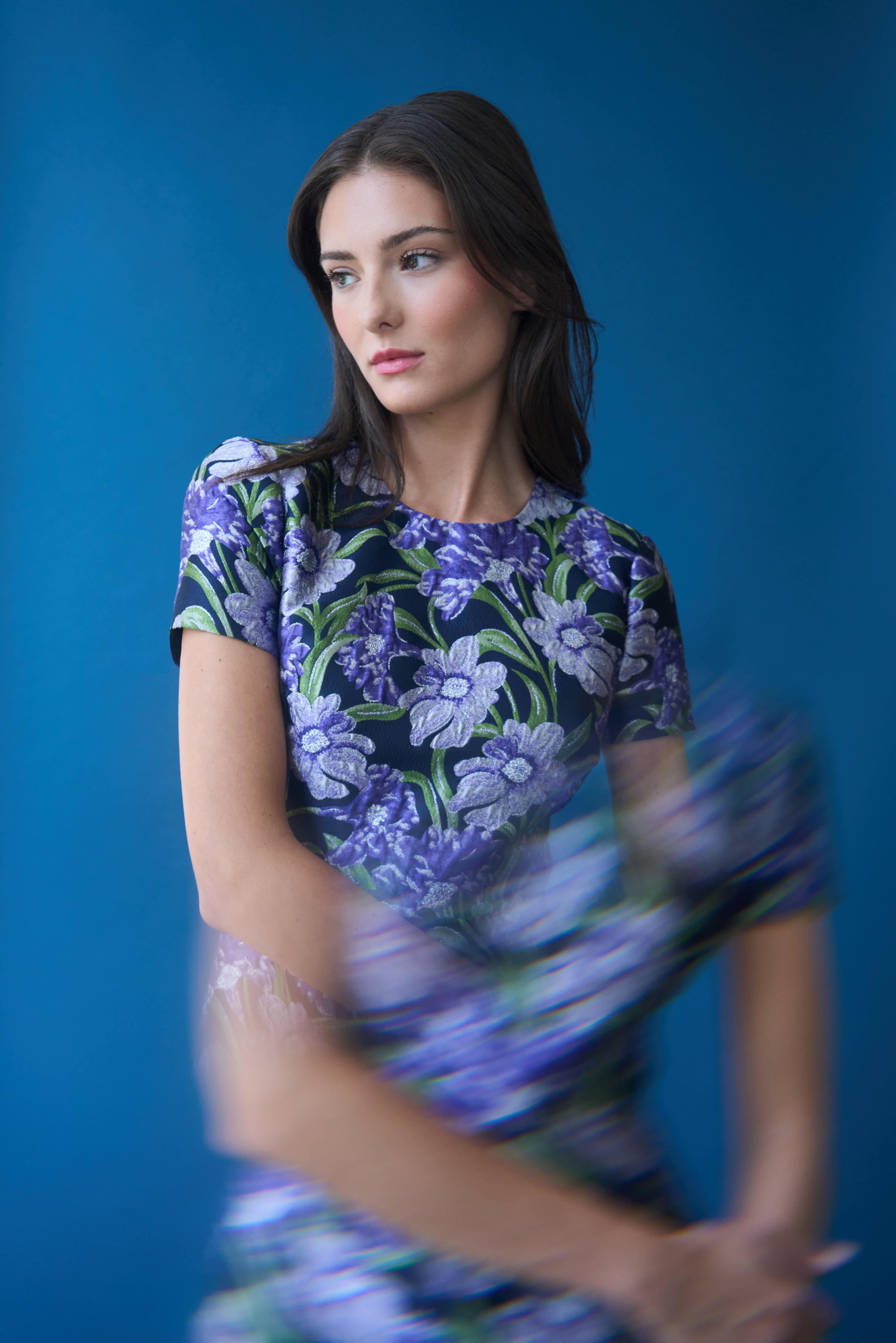 Serenza Jacquard Dress – THEIA