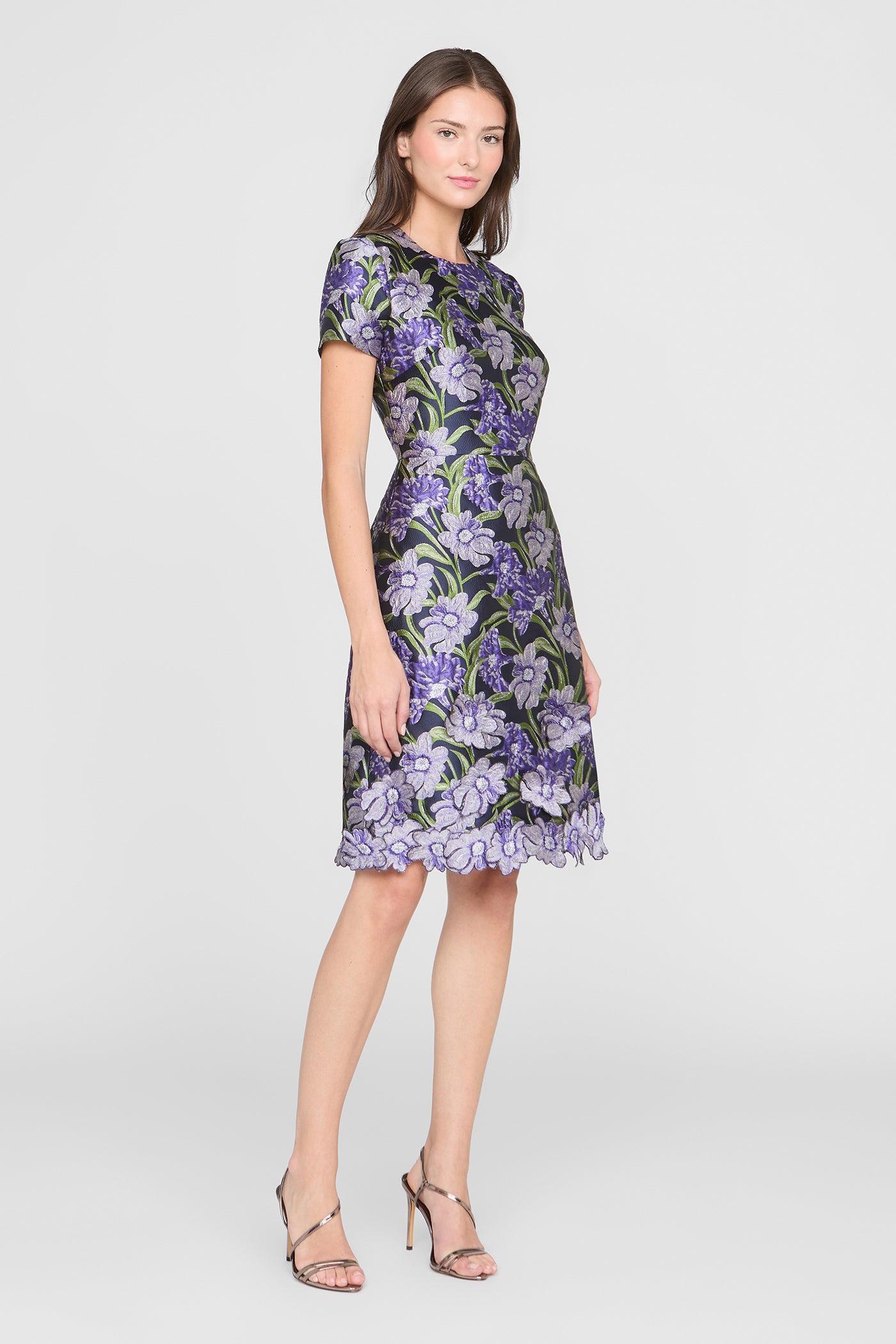 Serenza Jacquard Dress – THEIA