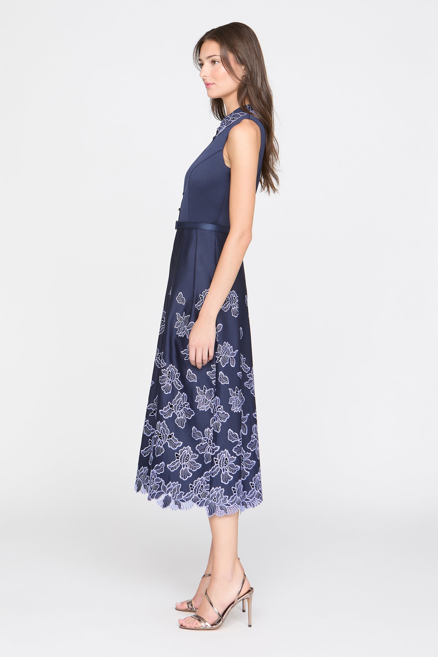 Merisel Sleeveless Shirt Dress