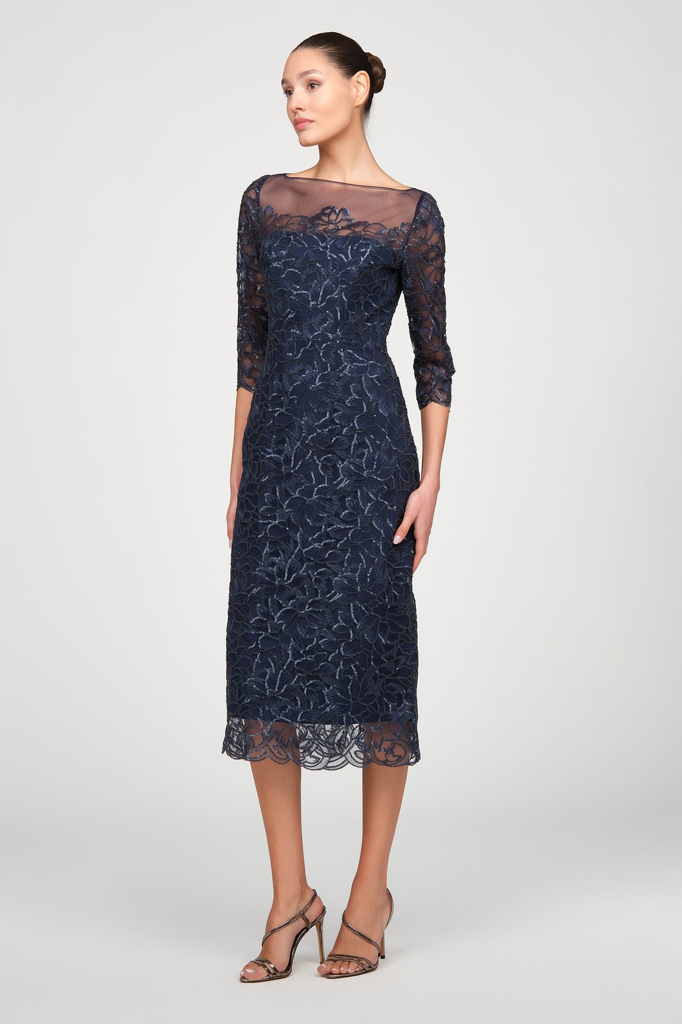 Marbella Beaded Midi Dress 2 / Nautical Navy Marbella Beaded Midi Dress 2 / Nautical Navy