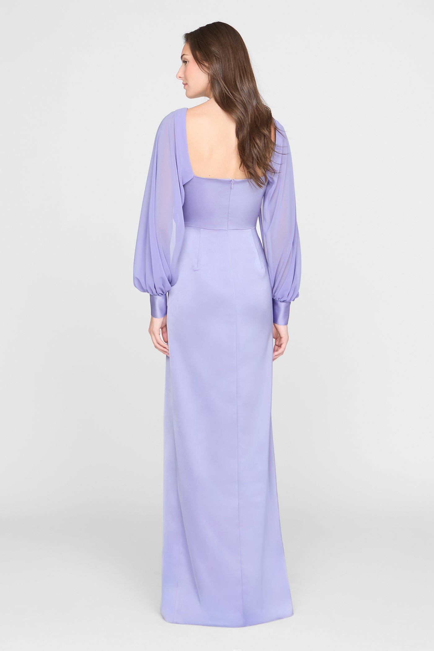 Penelope Satin Column Dress 6 / Deep Periwinkle