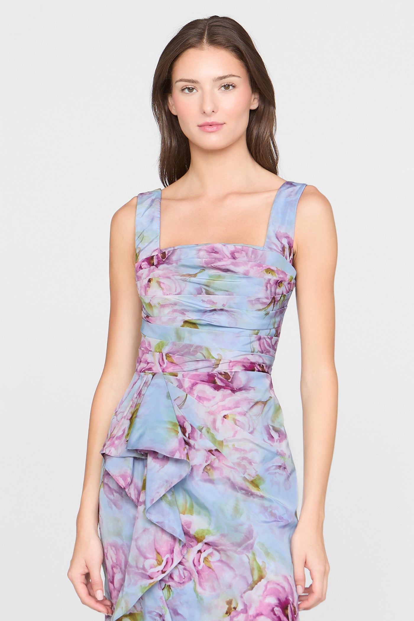 Livia Printed Taffeta Dress