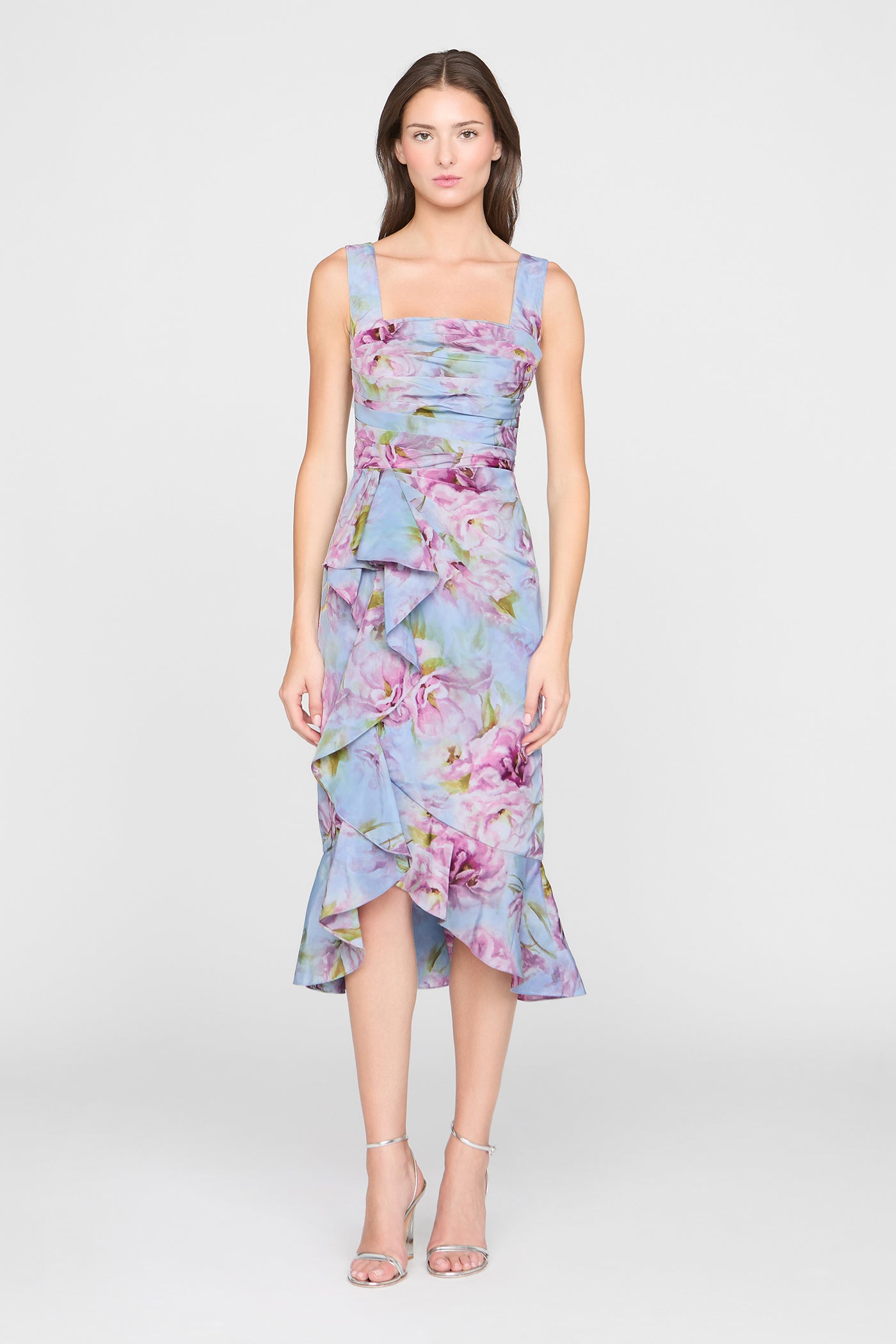 Livia Printed Taffeta Dress
