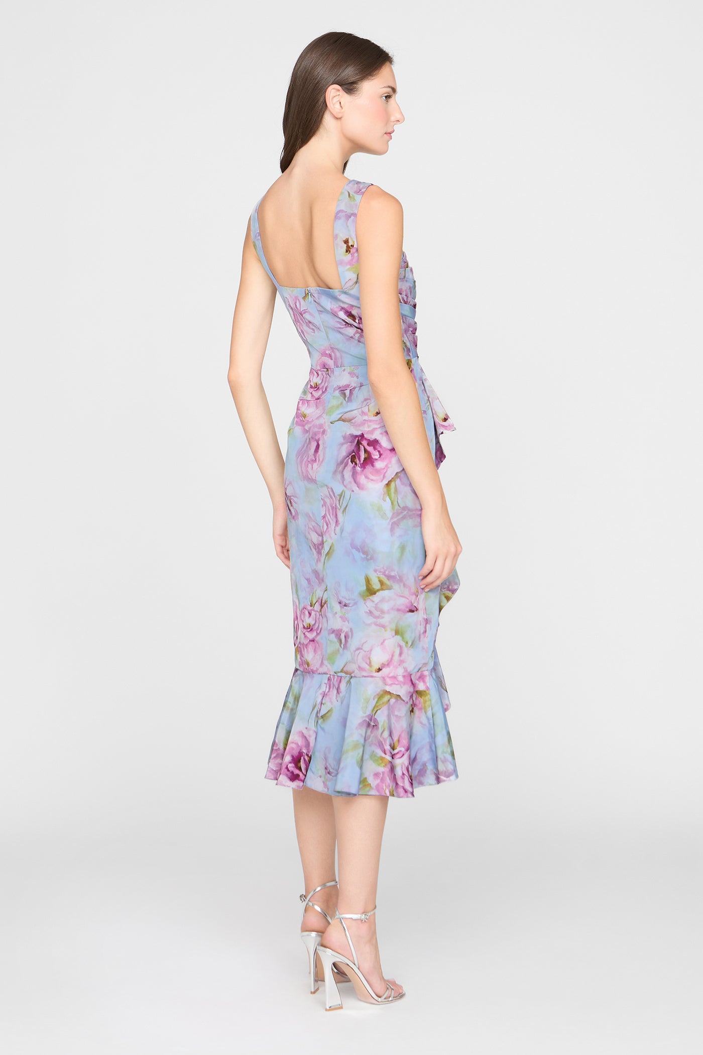 Livia Printed Taffeta Dress