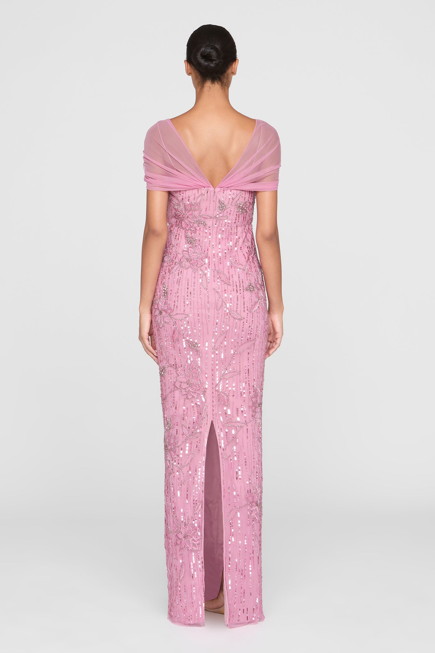 Clover Shawl Draped Gown