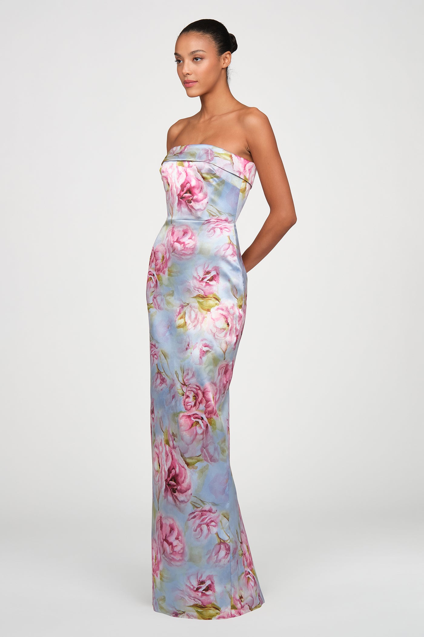 Cleo Strapless Column Gown