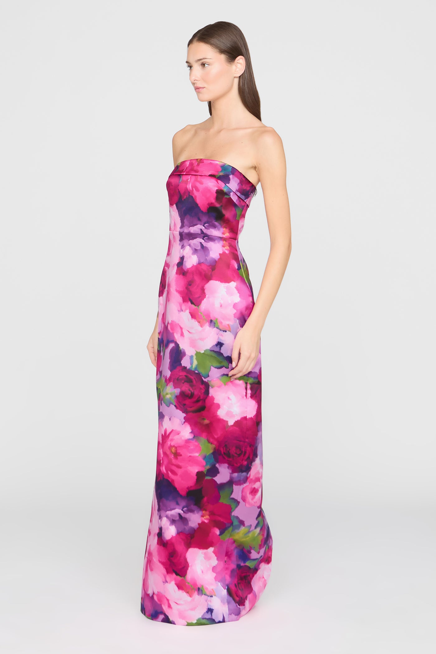 Cleo Strapless Column Gown