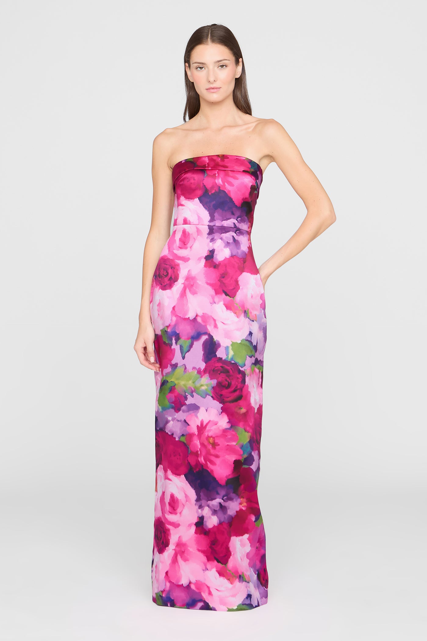 climbing roses stretch jersey cleo dress Climbing Rose Dress in Multiflora