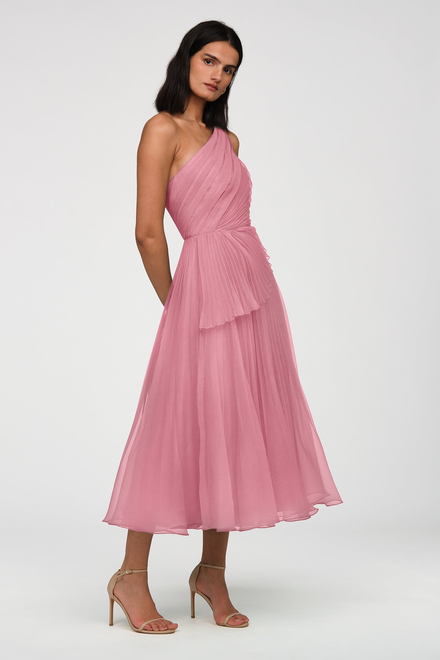 Cece Pleated Organza Dress