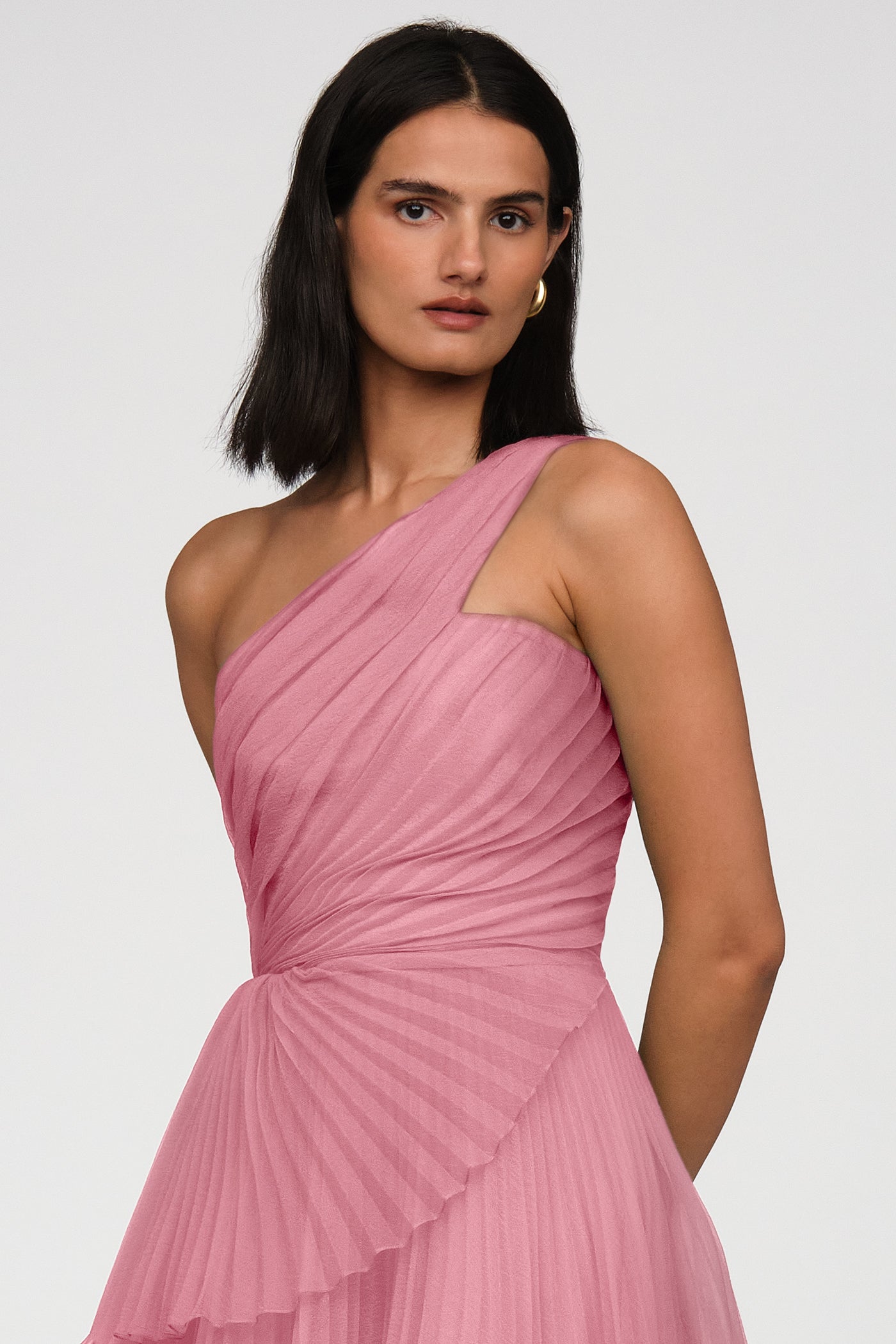 Cece Pleated Organza Dress