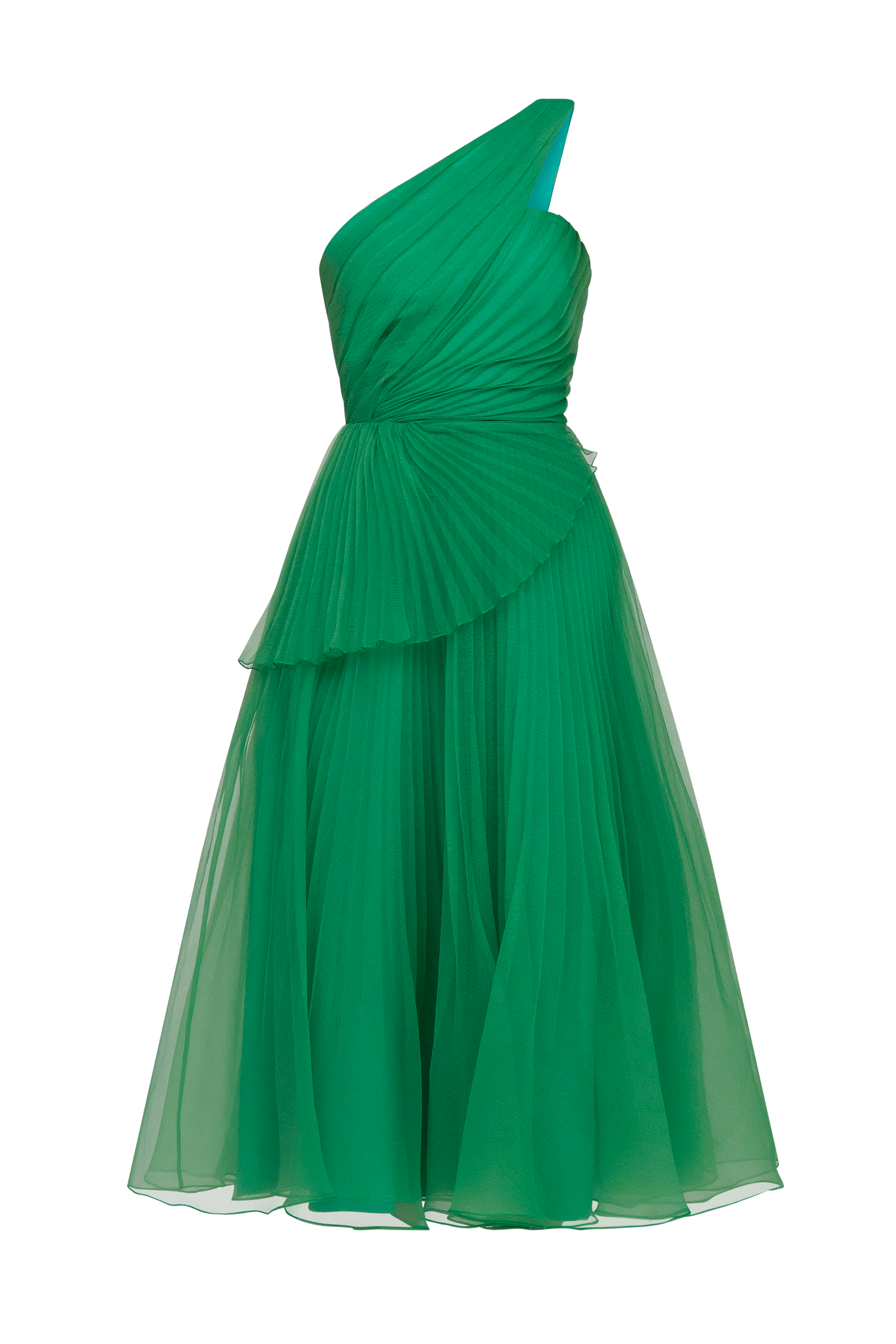 Cece Pleated Organza Dress