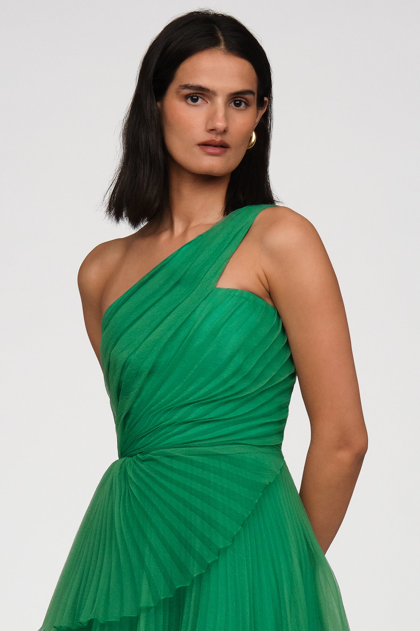 Cece Pleated Organza Dress