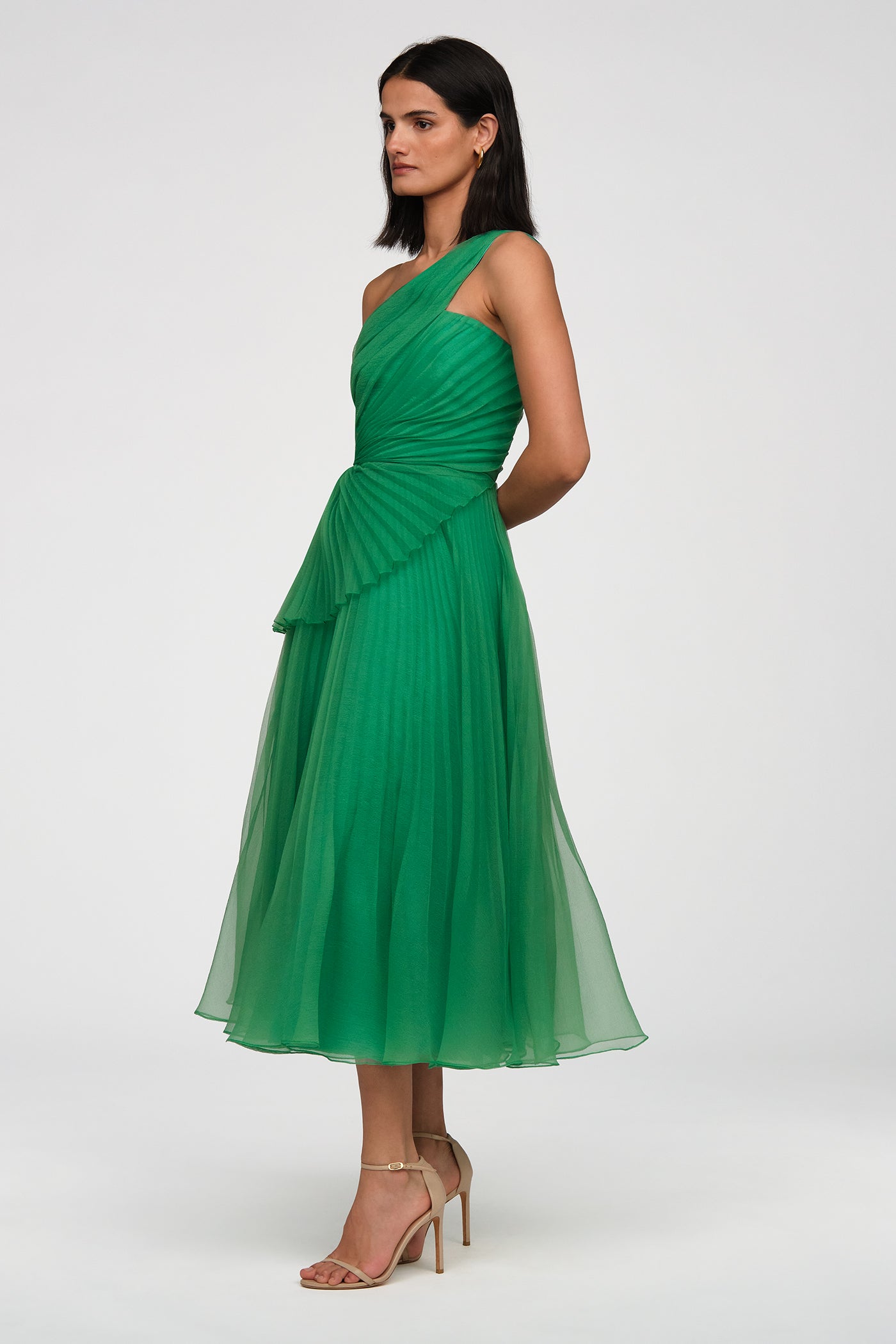 Cece Pleated Organza Dress