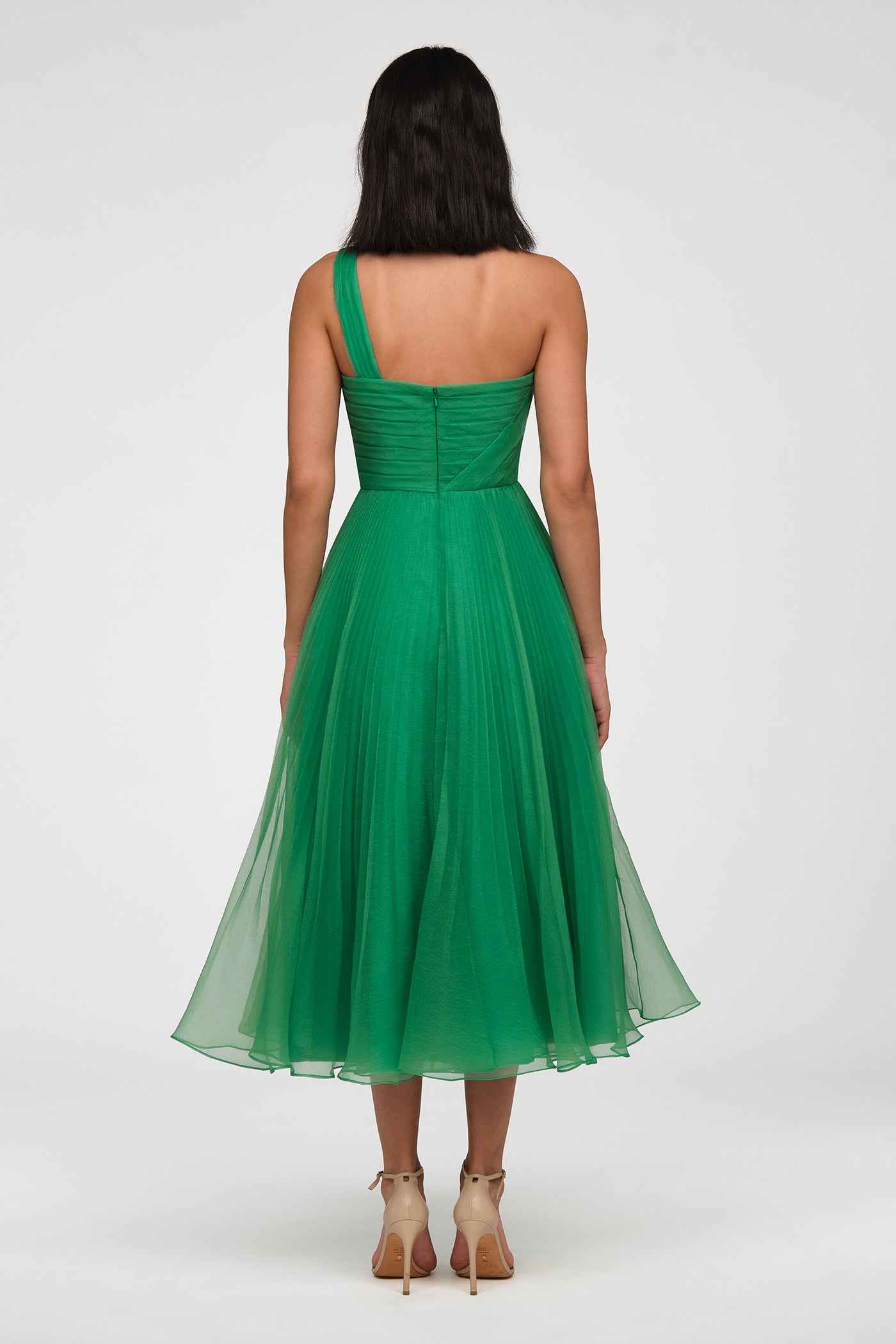Cece Pleated Organza Dress
