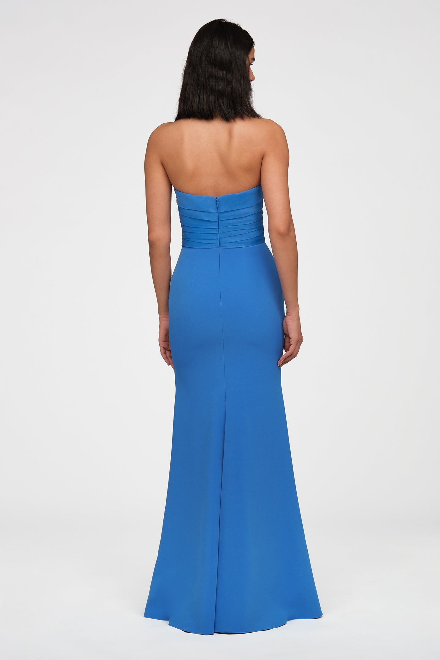 Morgan Crepe And Organza Gown