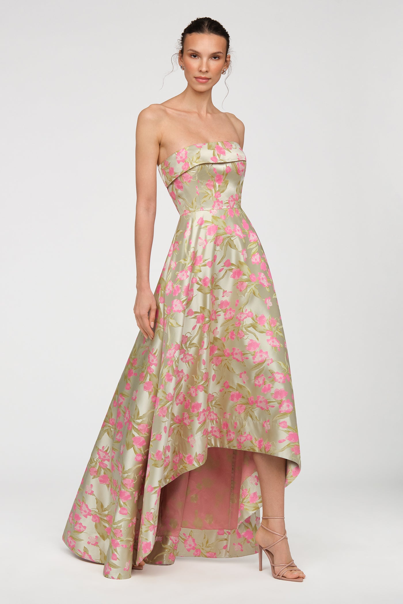 Sylvana Jacquard High Low Gown