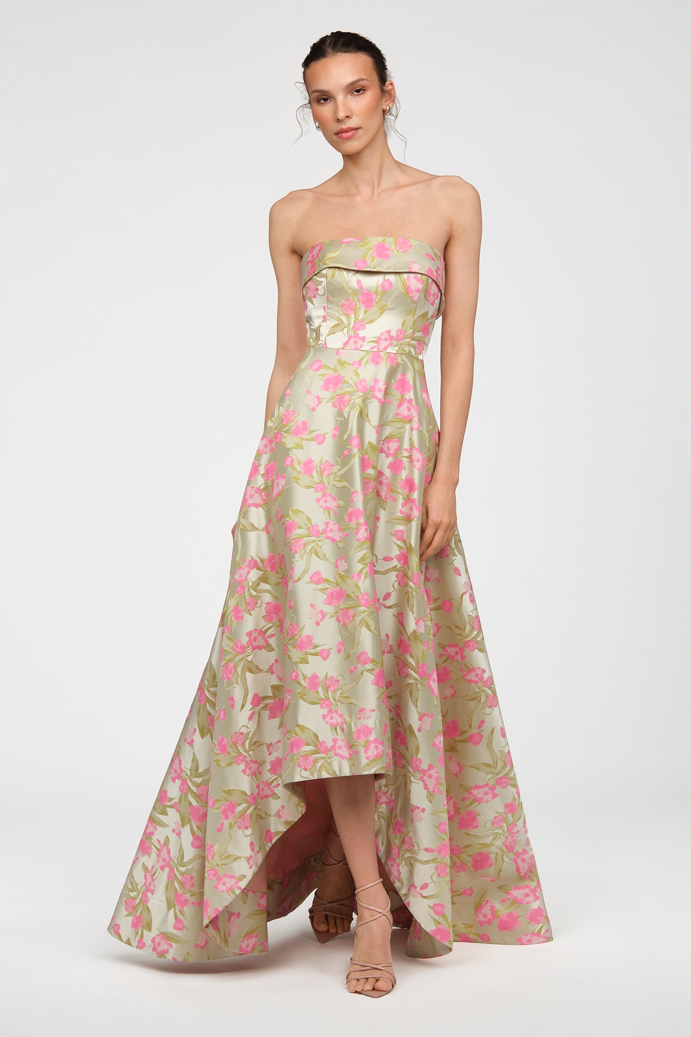 Sylvana Jacquard High Low Gown