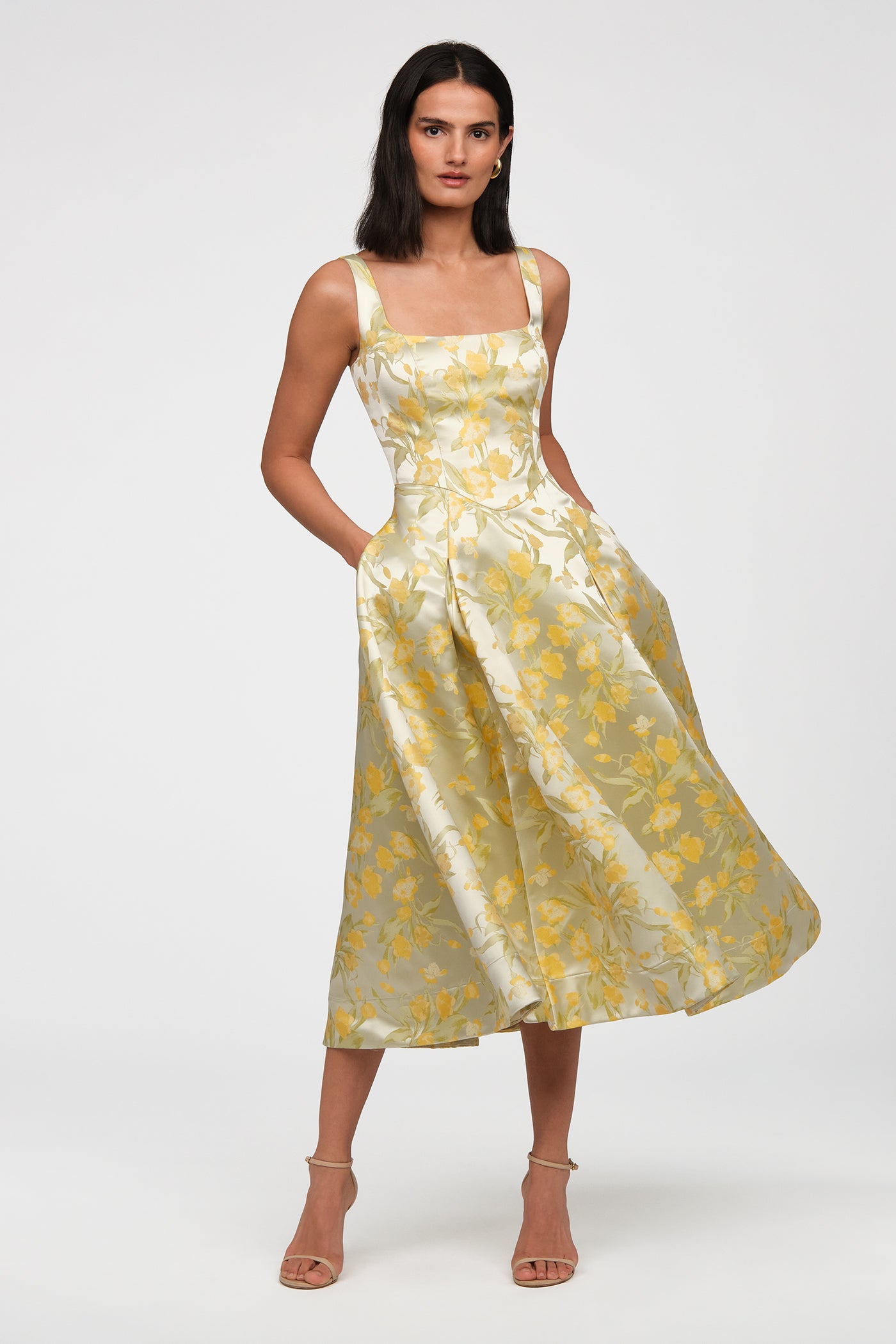 Julie Basque Waist Dress