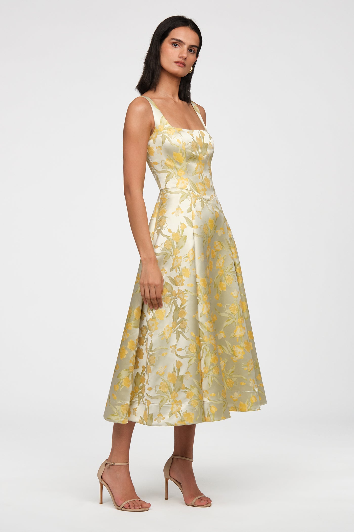 Julie Basque Waist Dress