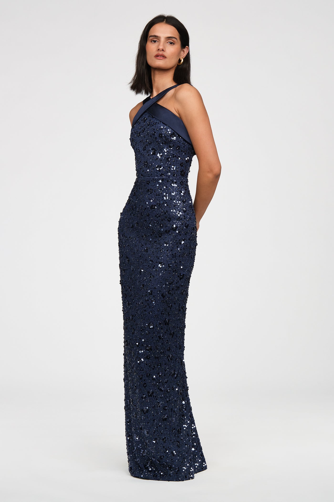Kiki Beaded Column Gown