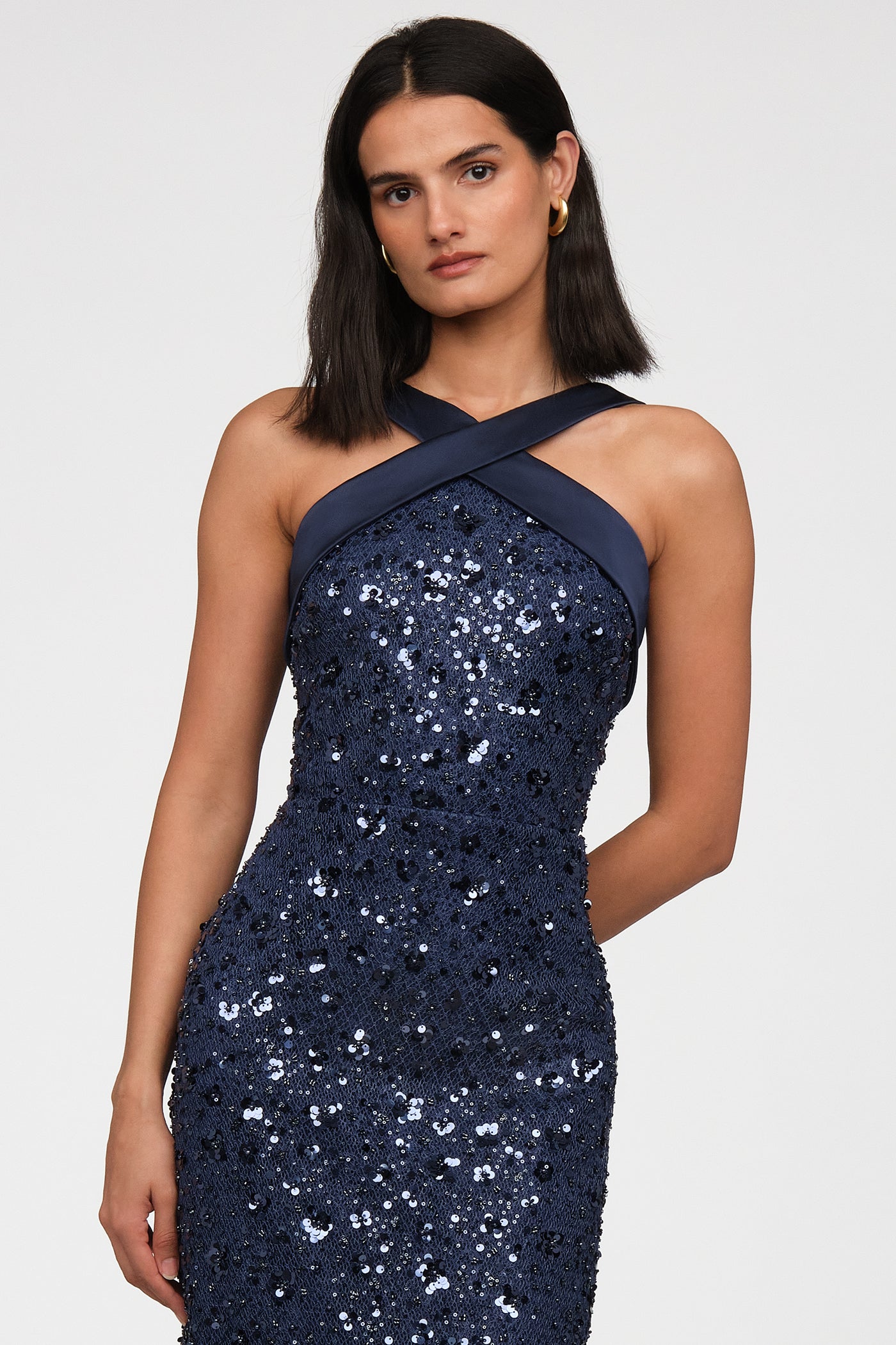 Kiki Beaded Column Gown