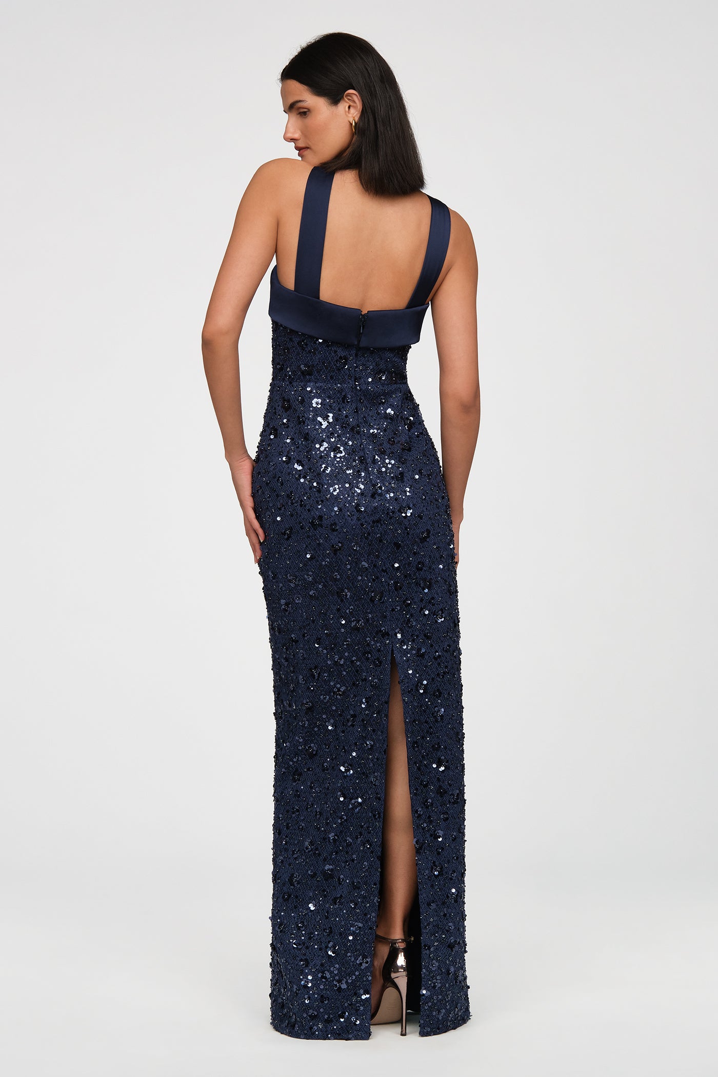 Kiki Beaded Column Gown