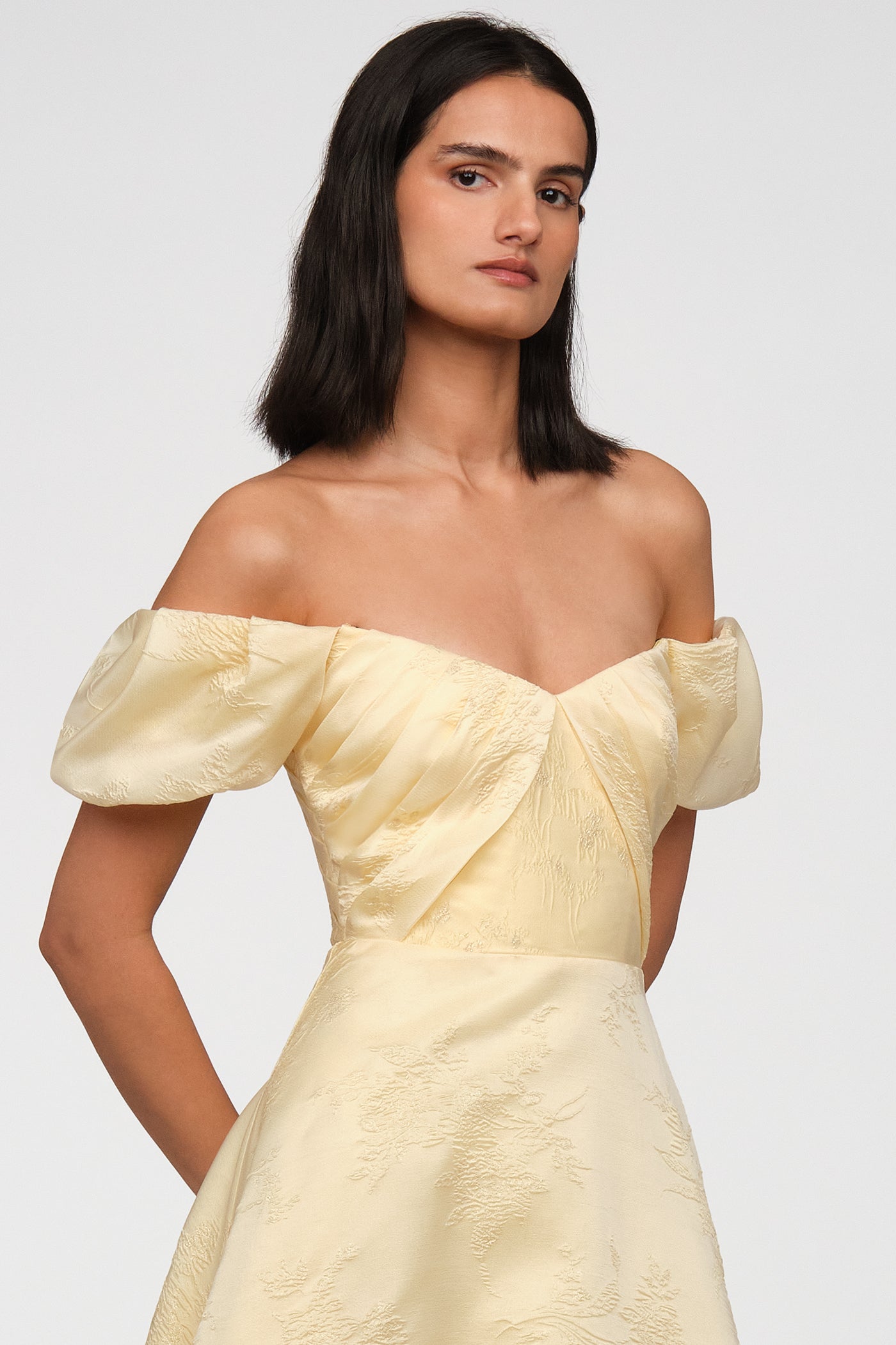 Mel Off Shoulder Dress – THEIA