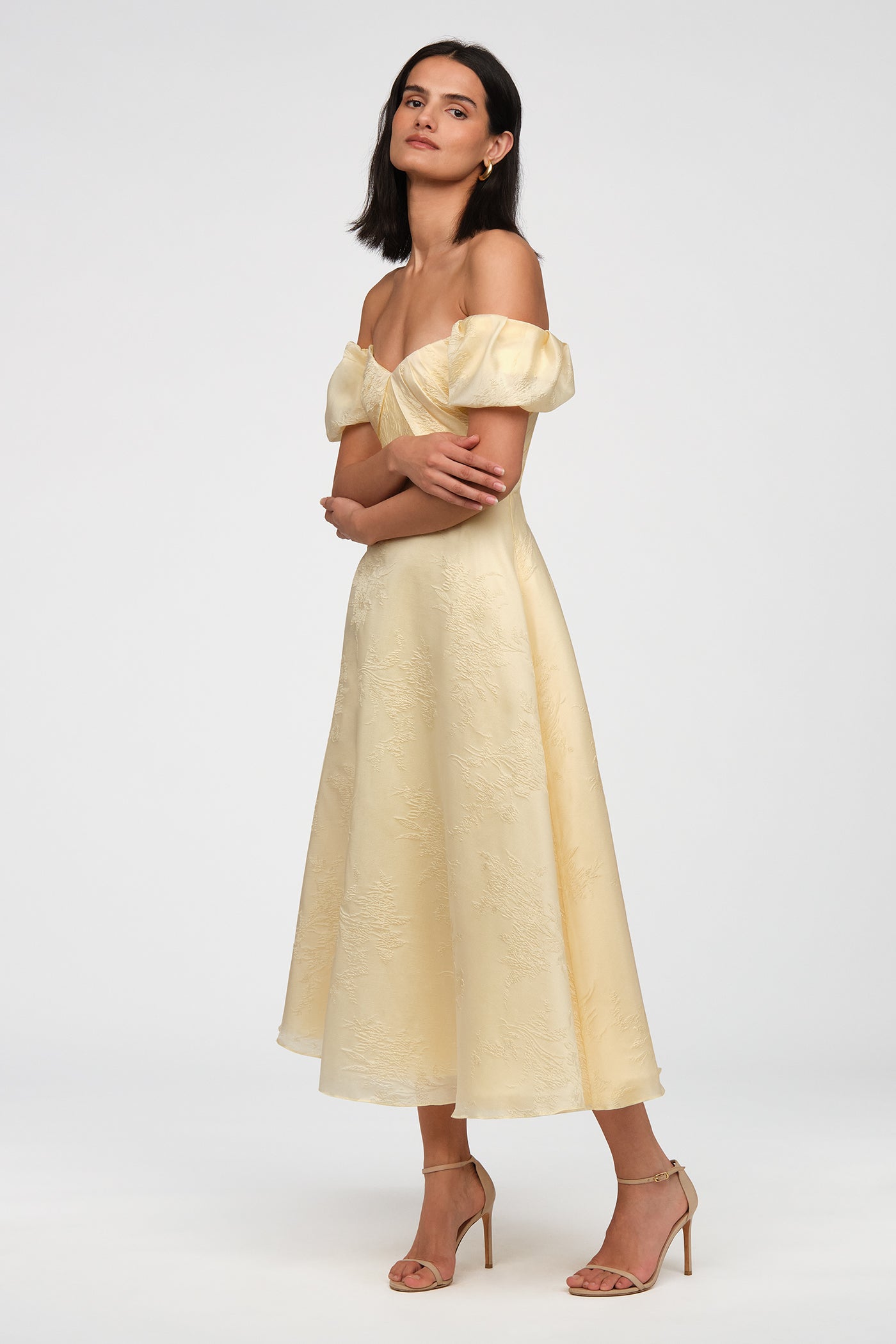 Mel Off Shoulder Dress – THEIA