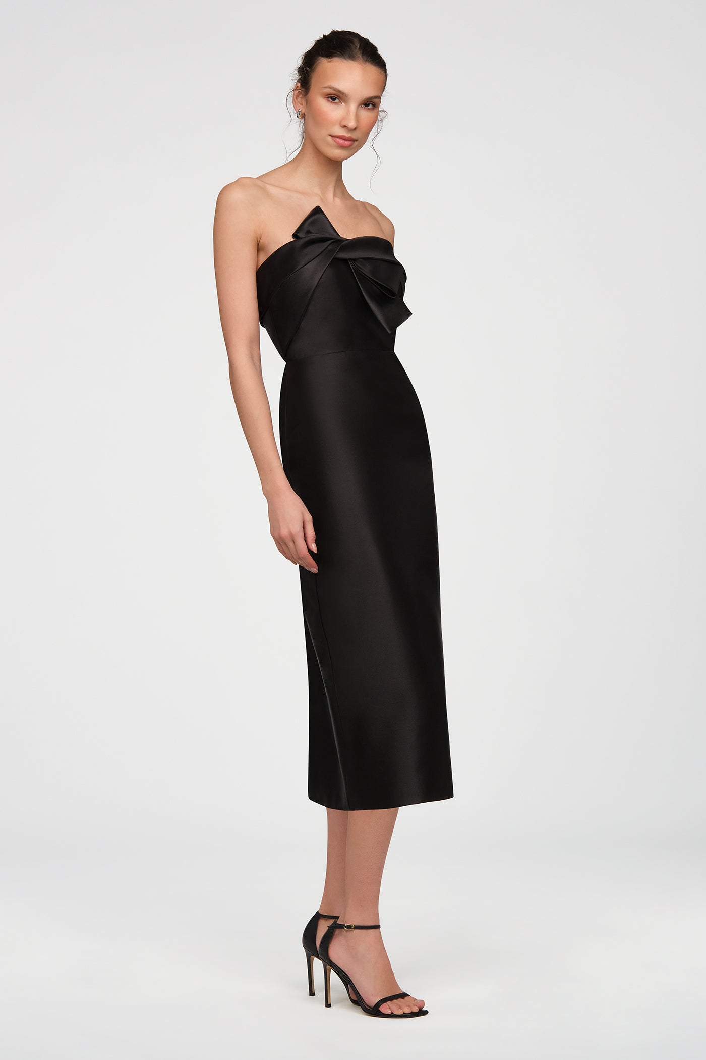 Aliana Strapless Mikado Dress