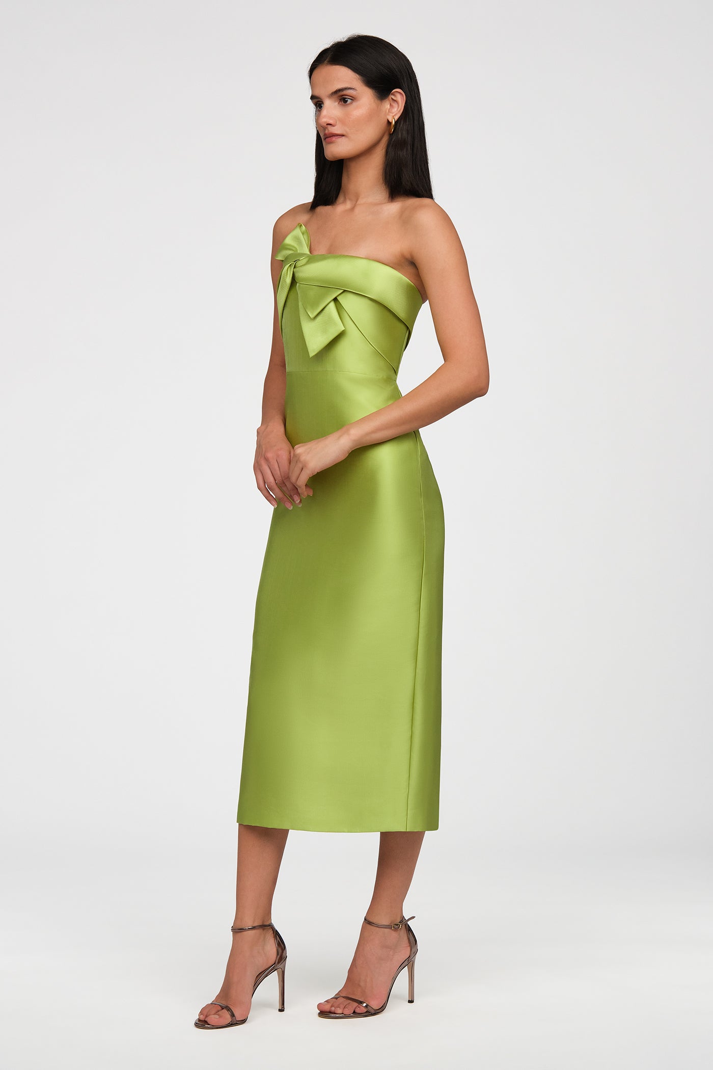 Aliana Strapless Mikado Dress