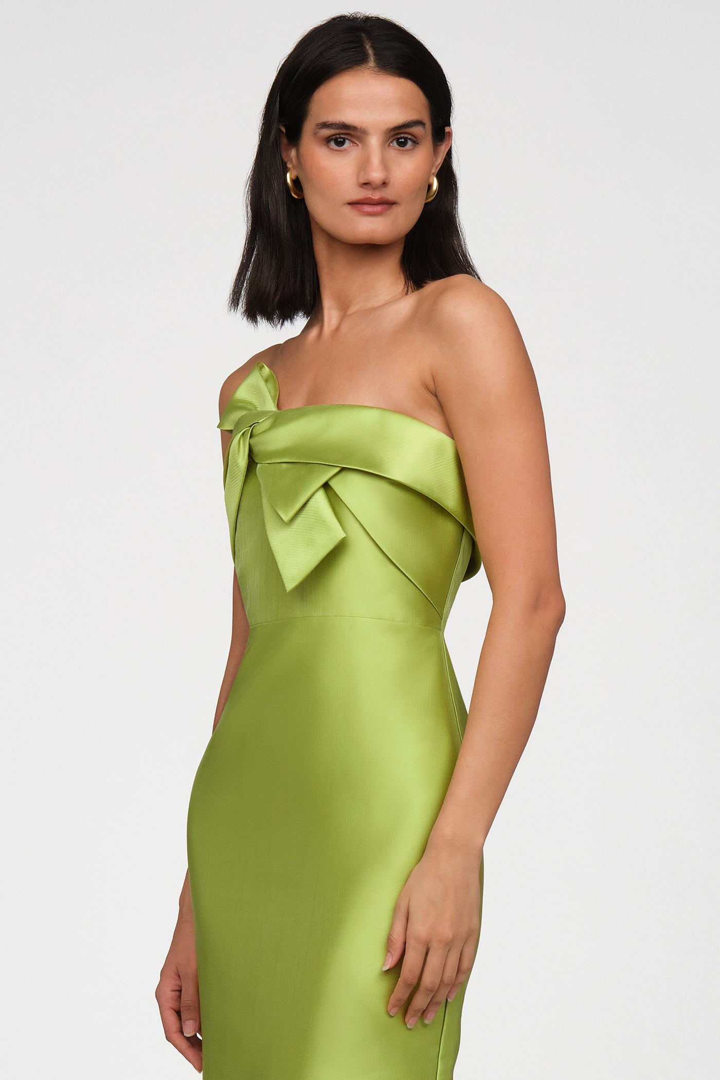 Aliana Strapless Mikado Dress