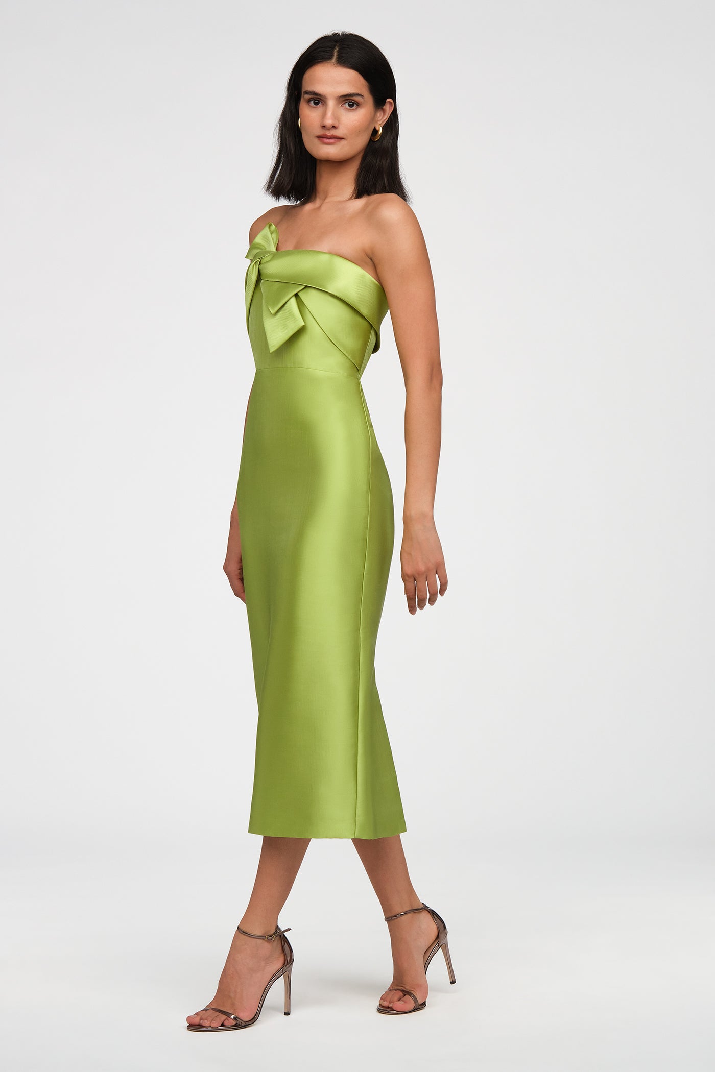 Aliana Strapless Mikado Dress