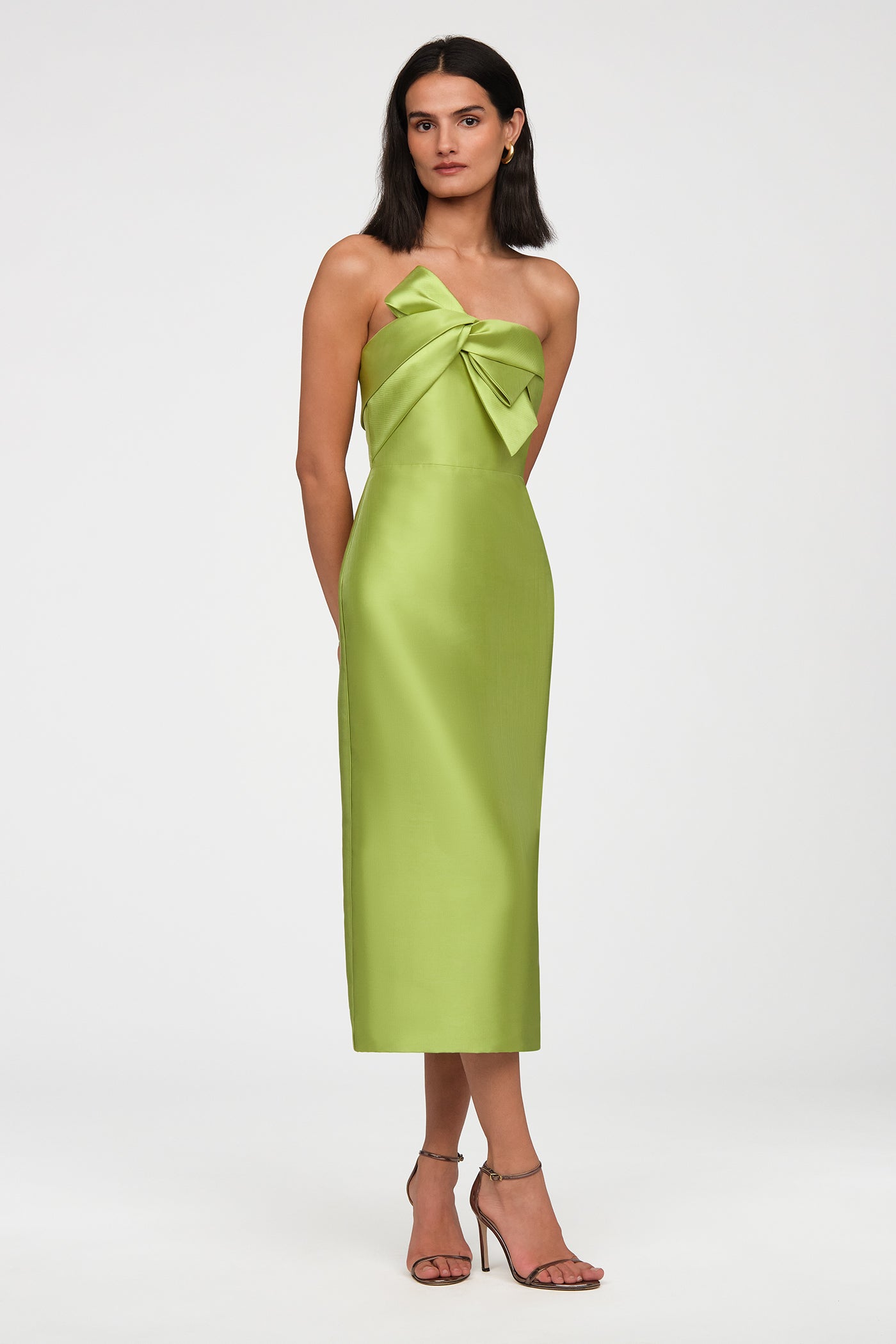 Aliana Strapless Mikado Dress 16 / Herbal Drift Aliana Strapless Mikado Dress 16 / Herbal Drift