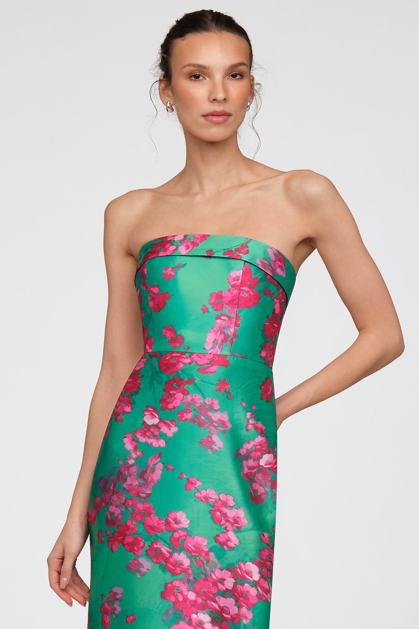 Cleo Strapless Column Gown