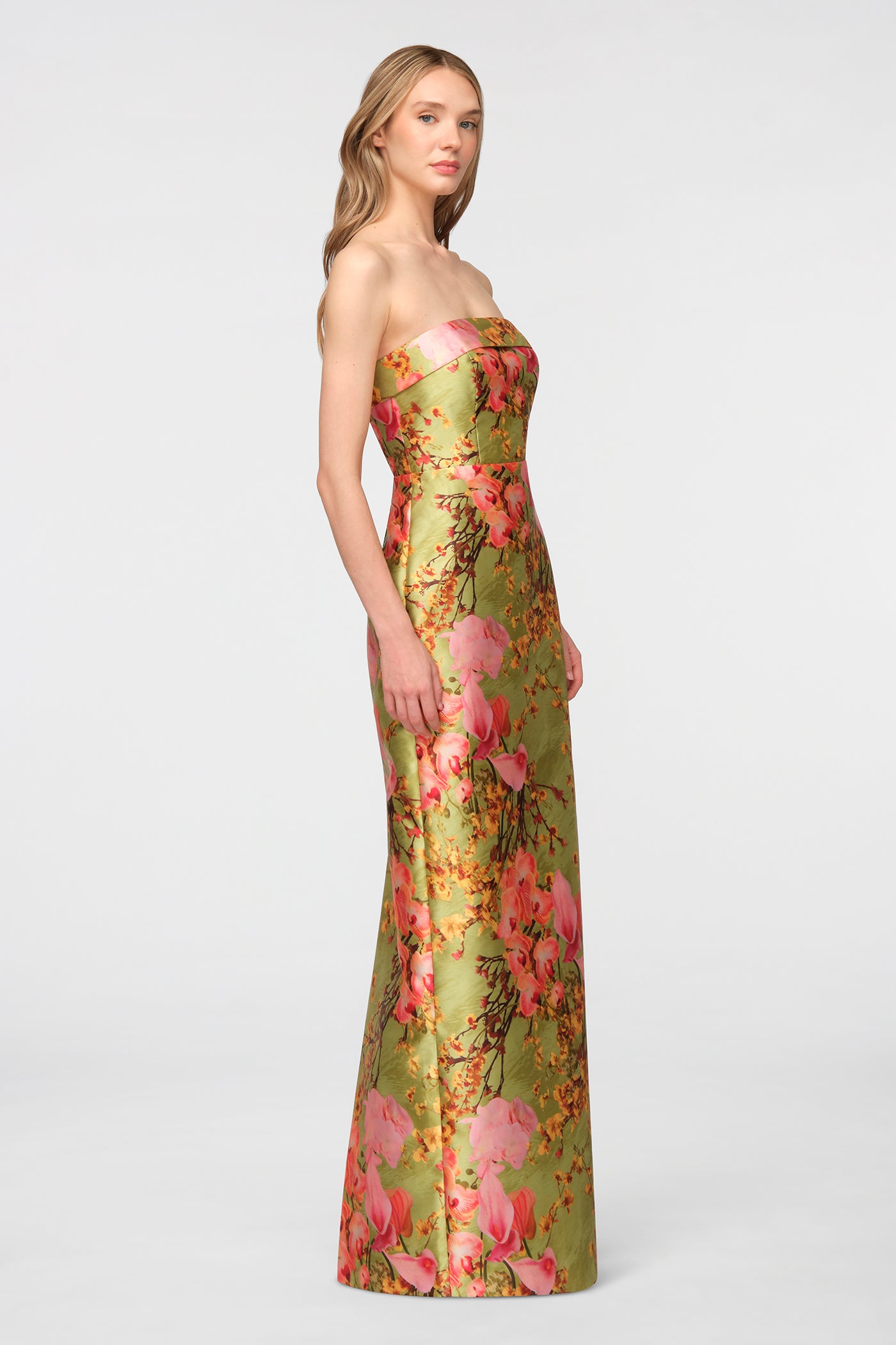 Cleo Strapless Column Gown