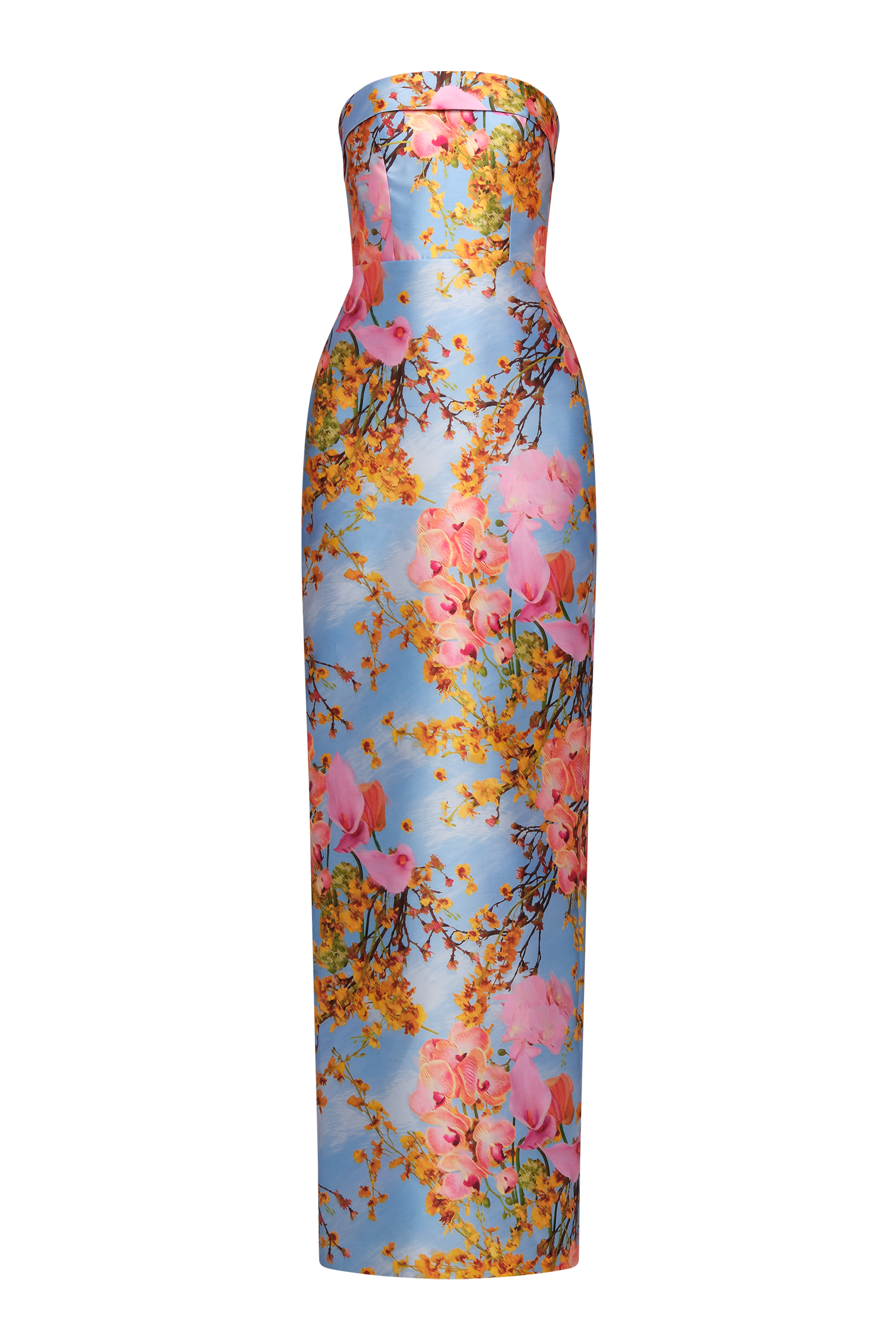 Cleo Strapless Column Gown