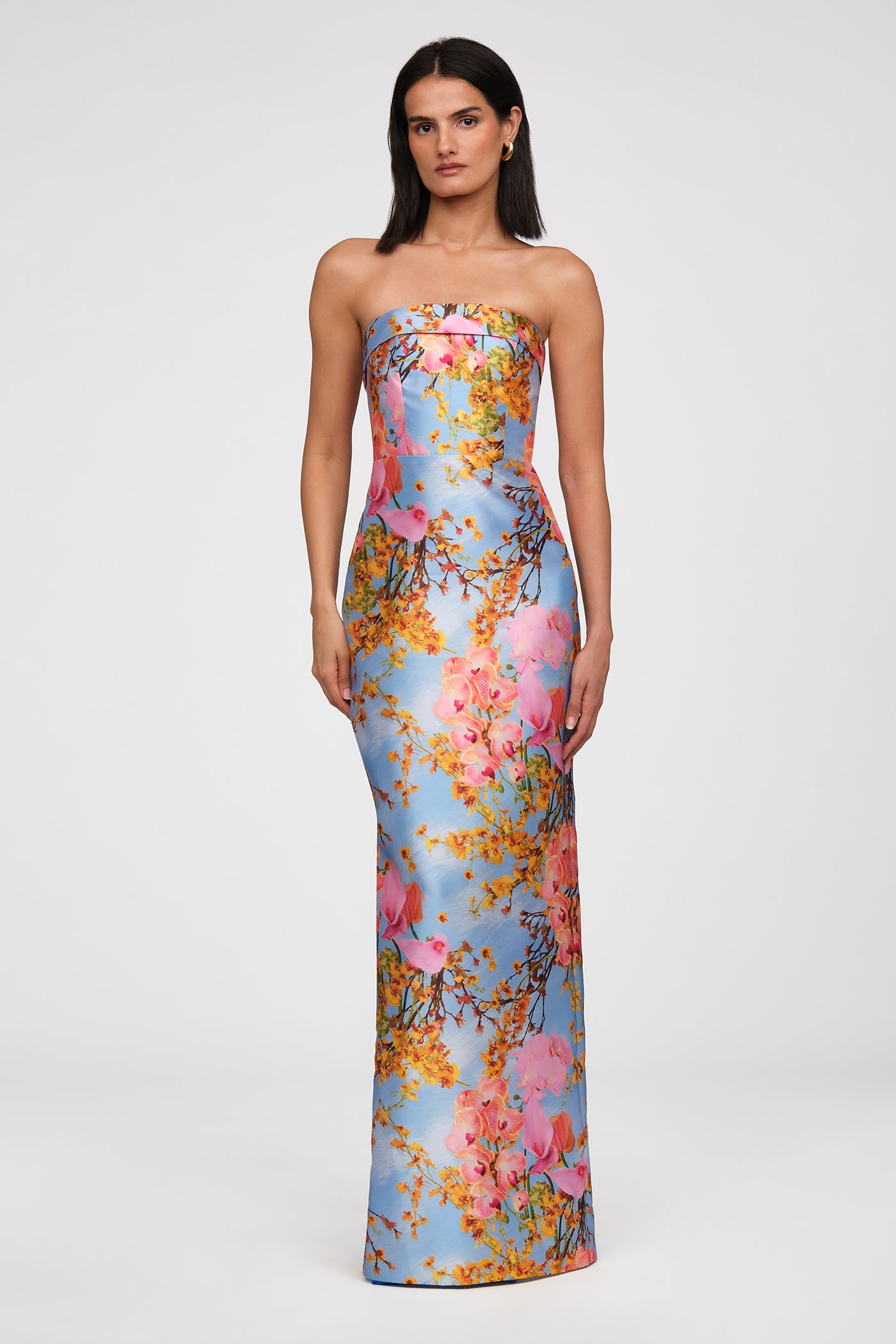 Cleo Strapless Column Gown