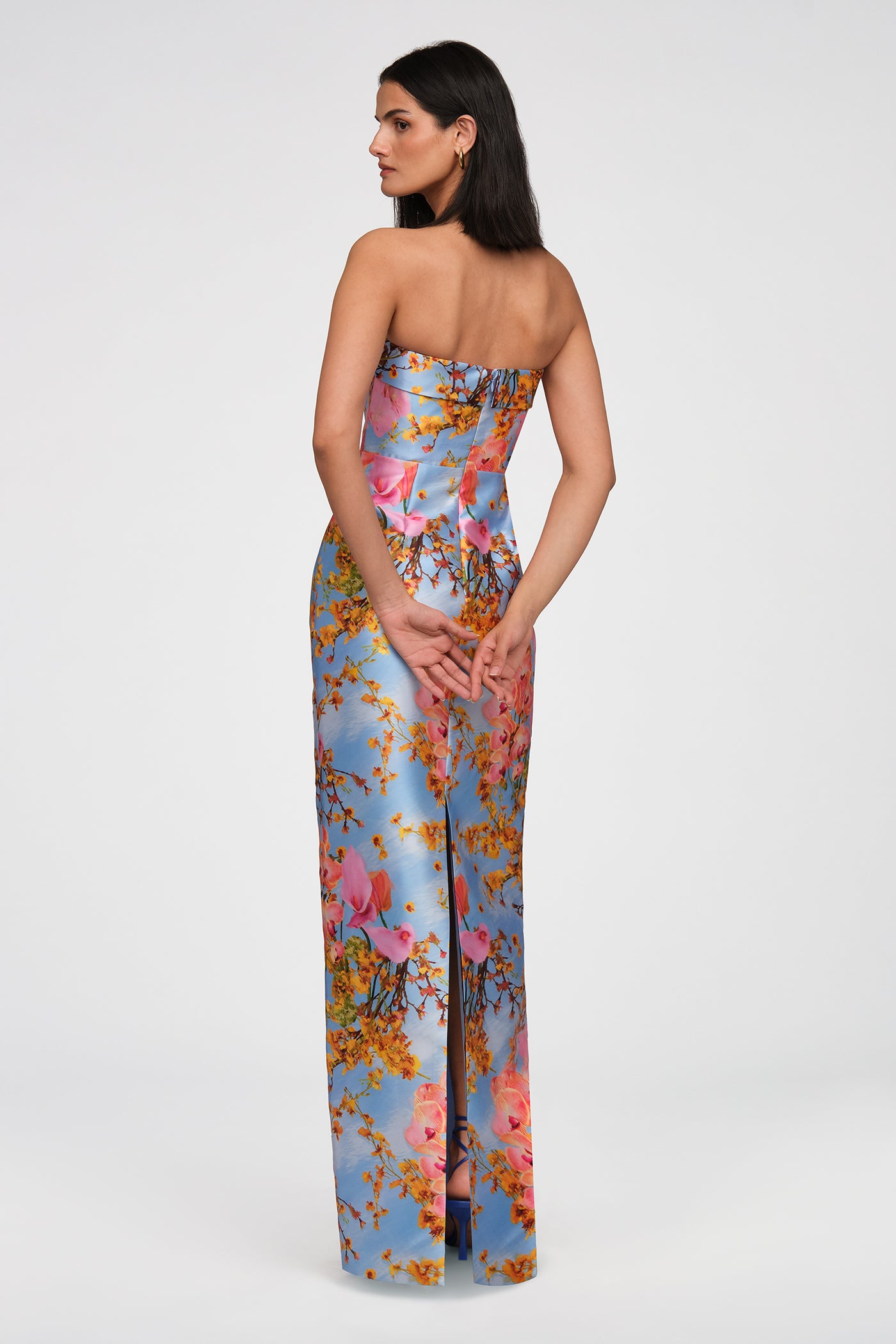 Cleo Strapless Column Gown