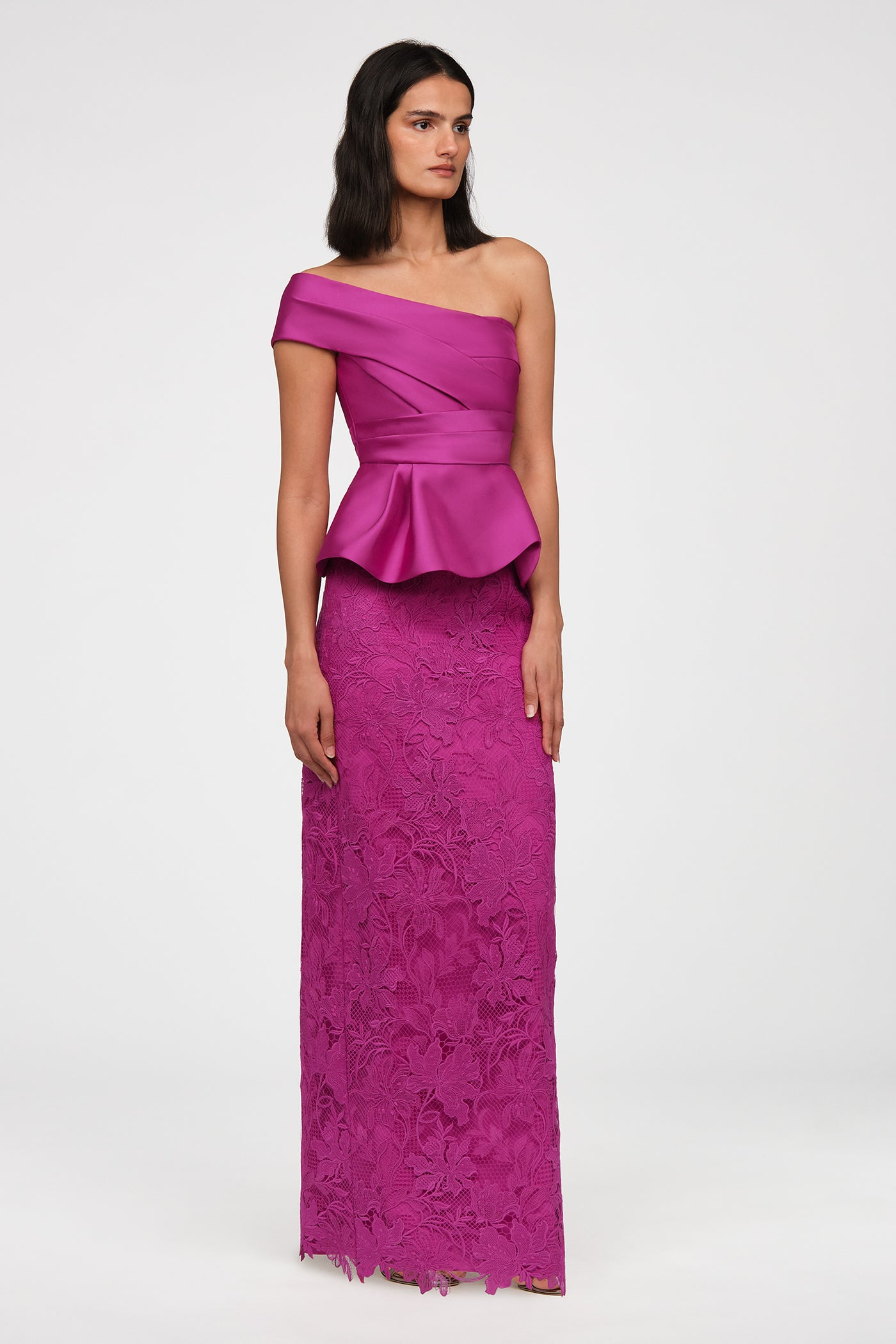 Colby Lace And Mikado Gown